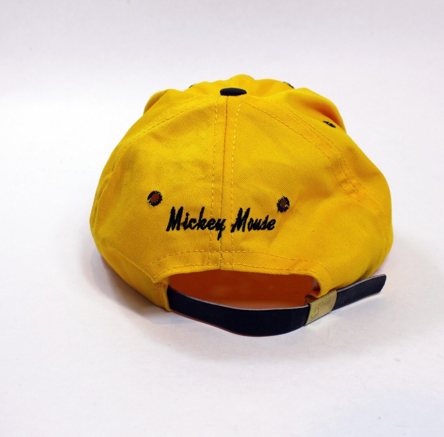 Vintage Mickey Mouse 2 toned Yellow/Black Baseball Cap Walt Disney- Made In USA