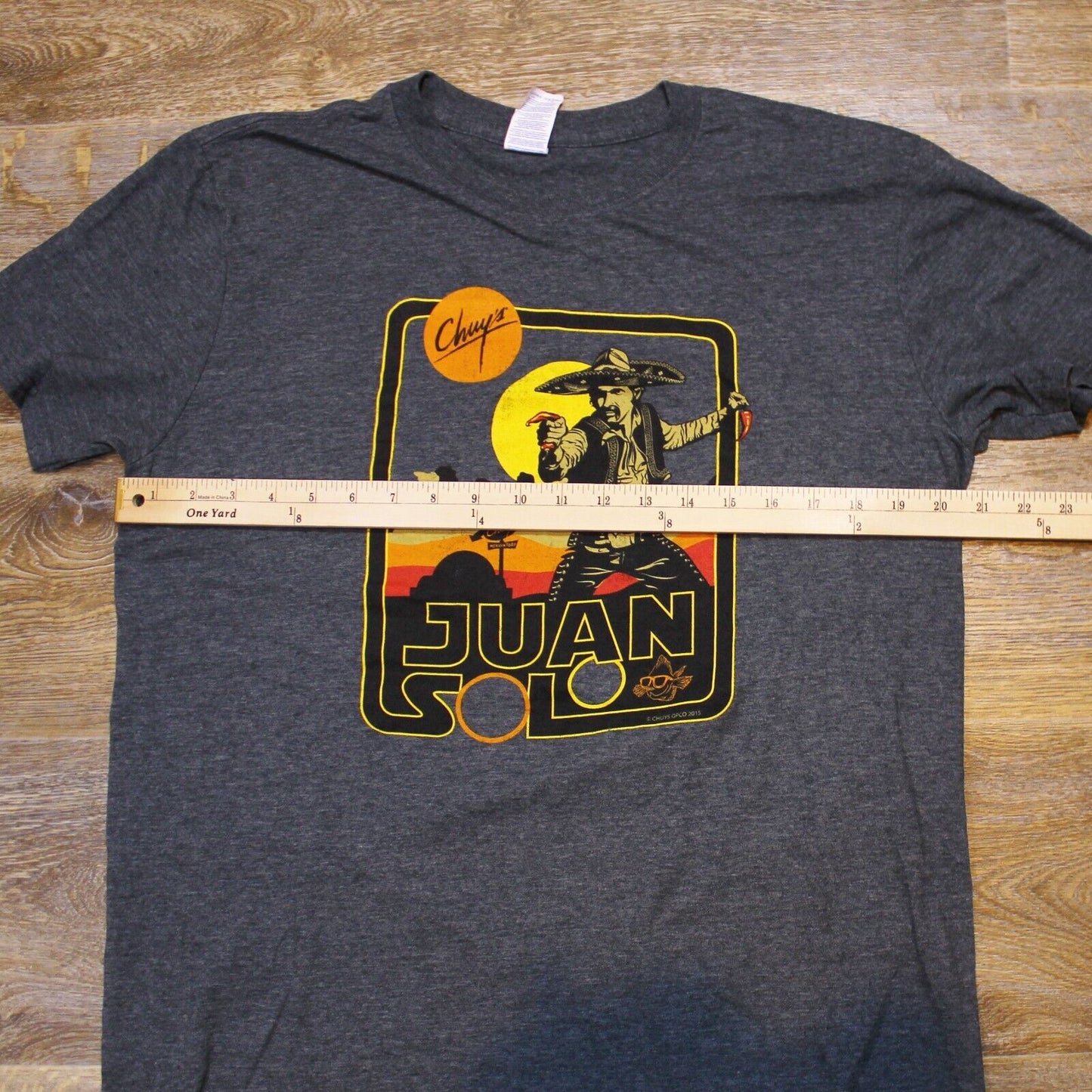 Chuy's Juan Solo Shirt Star Wars Parody Tex Mex Dive Bar- Men's Large
