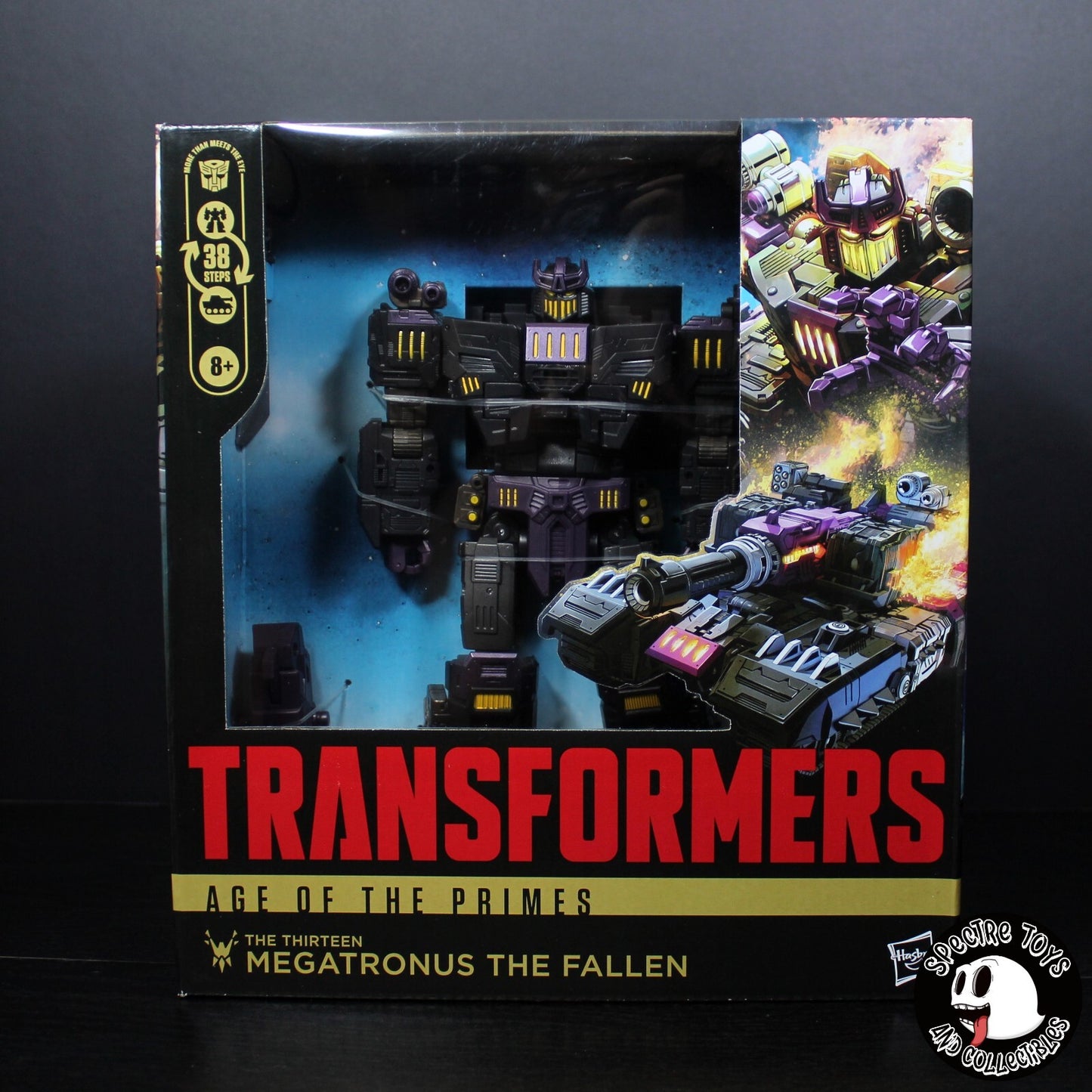 Megatronus The Fallen Transformers Age of The Primes Leader Class Figure- Takara