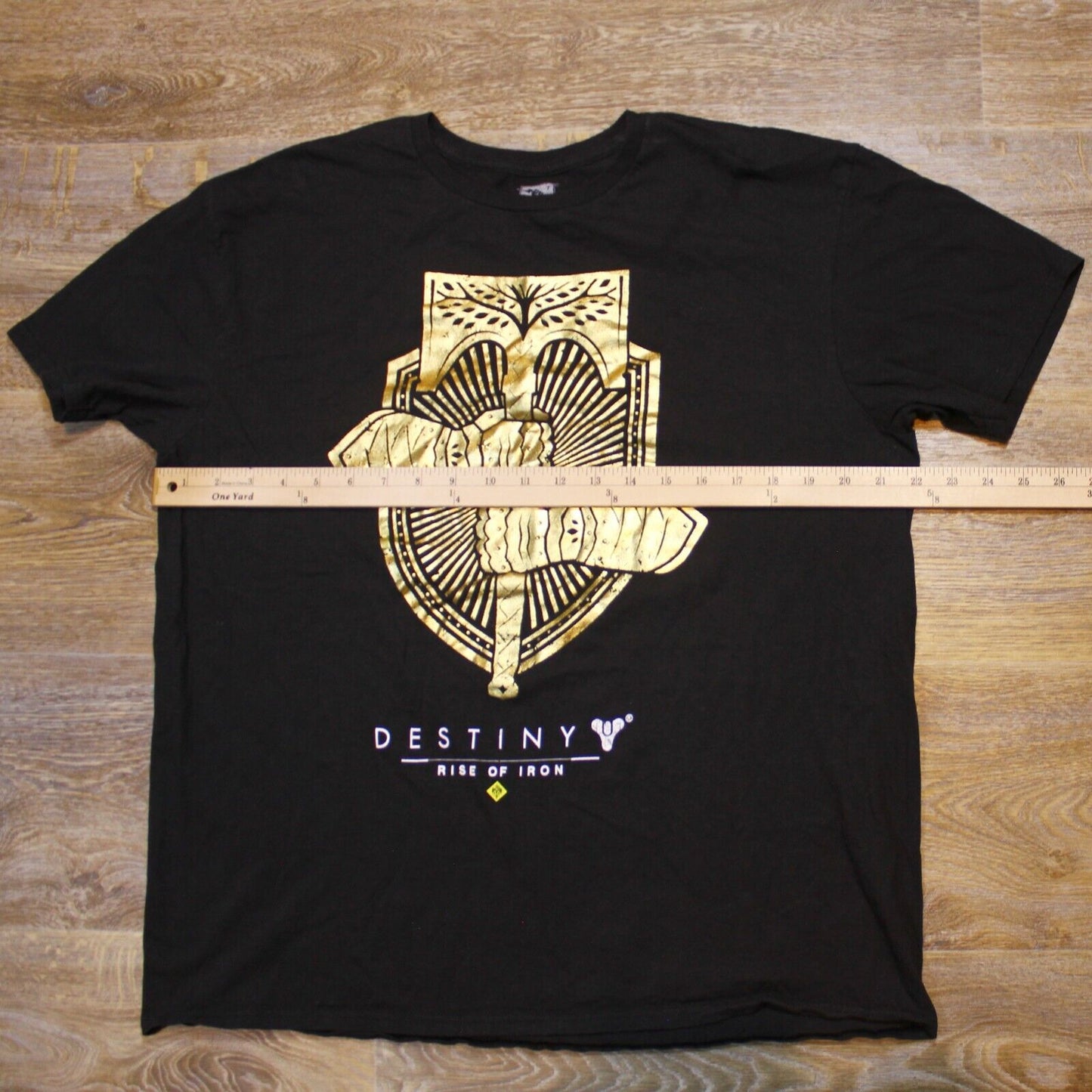 Destiny Rise of Iron Game T-Shirt Black/Gold Gamestop Exclusive- Men's Size XL