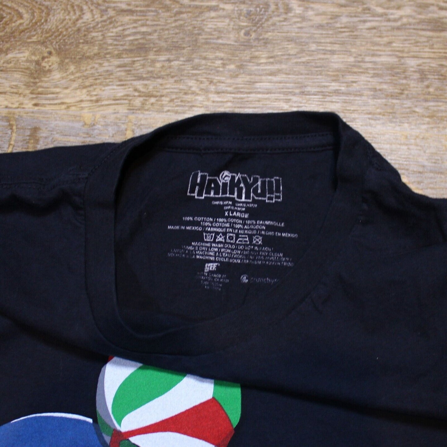 Haikyu!! Anime Graphic T Shirt Navy Blue - Men's Size XL
