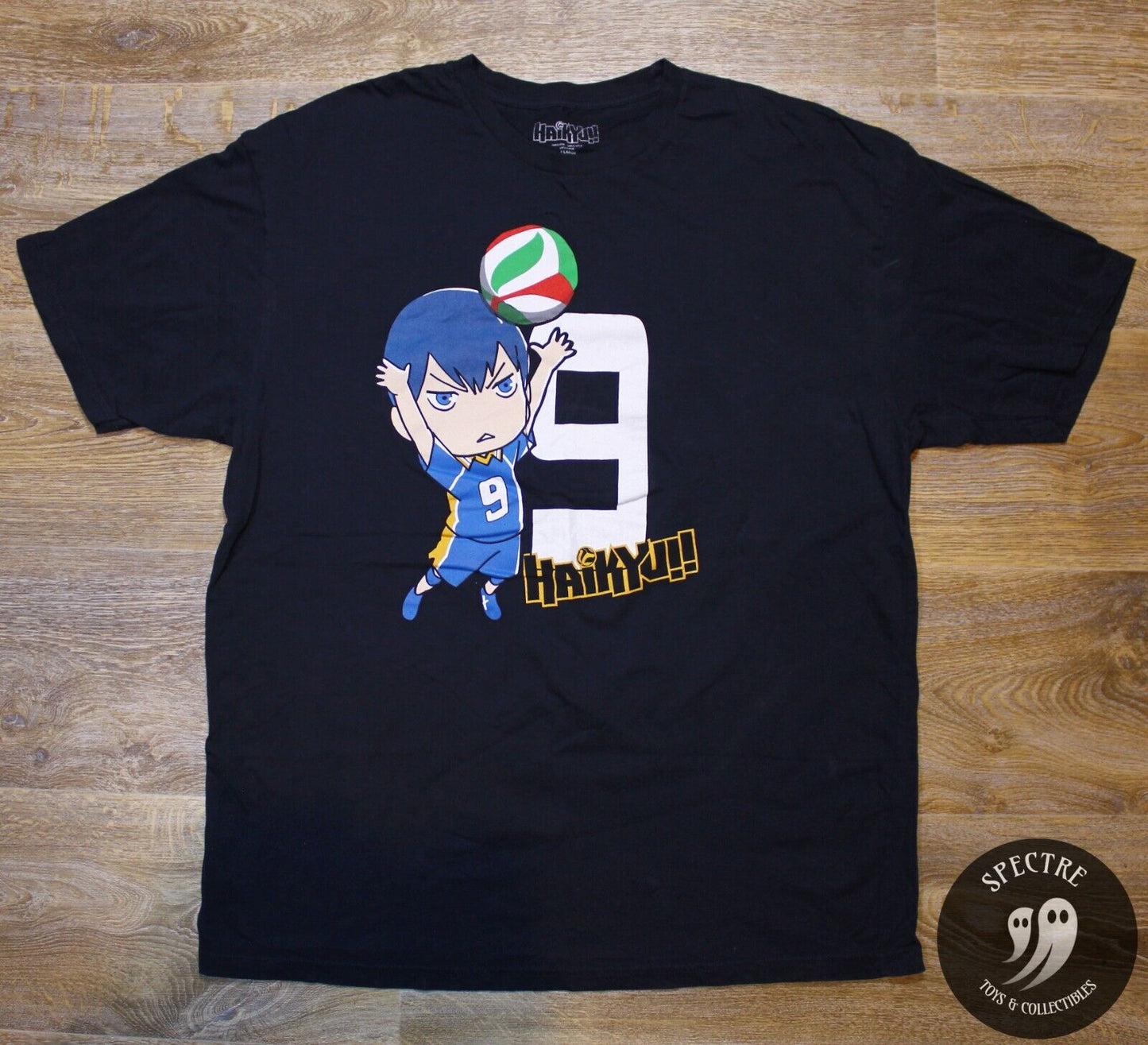 Haikyu!! Anime Graphic T Shirt Navy Blue - Men's Size XL