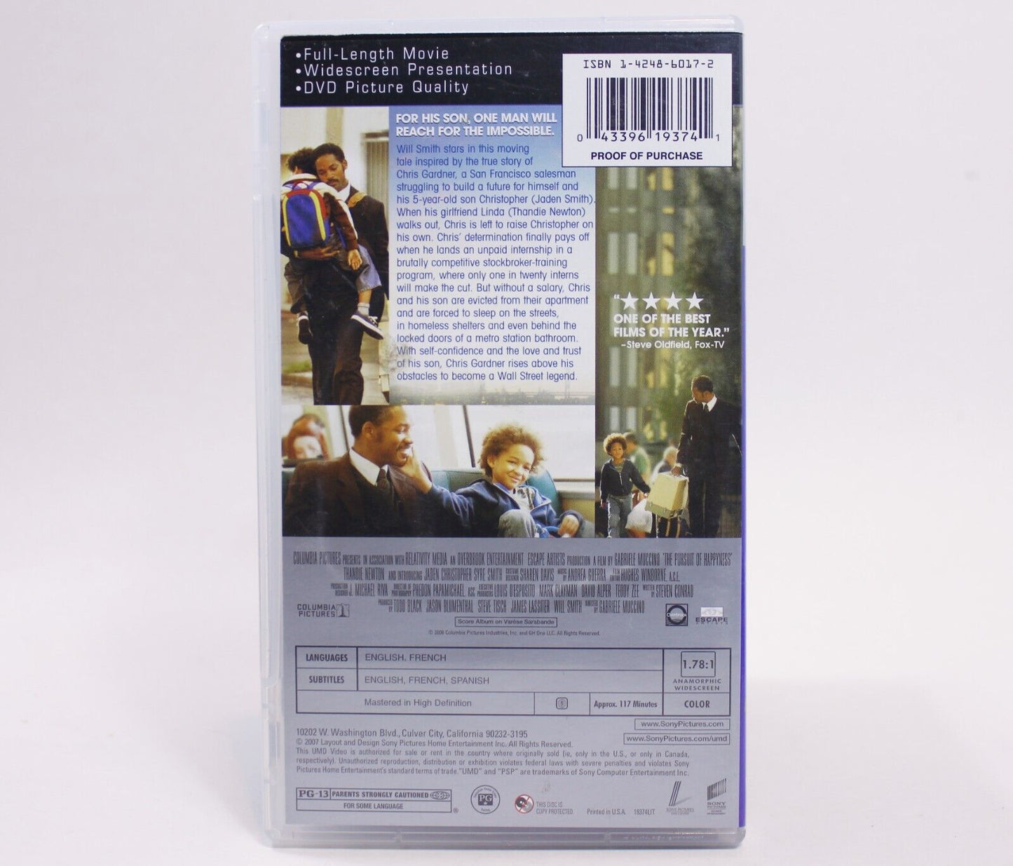 The Pursuit of Happyness (PSP, 2007) - UMD Video Movie