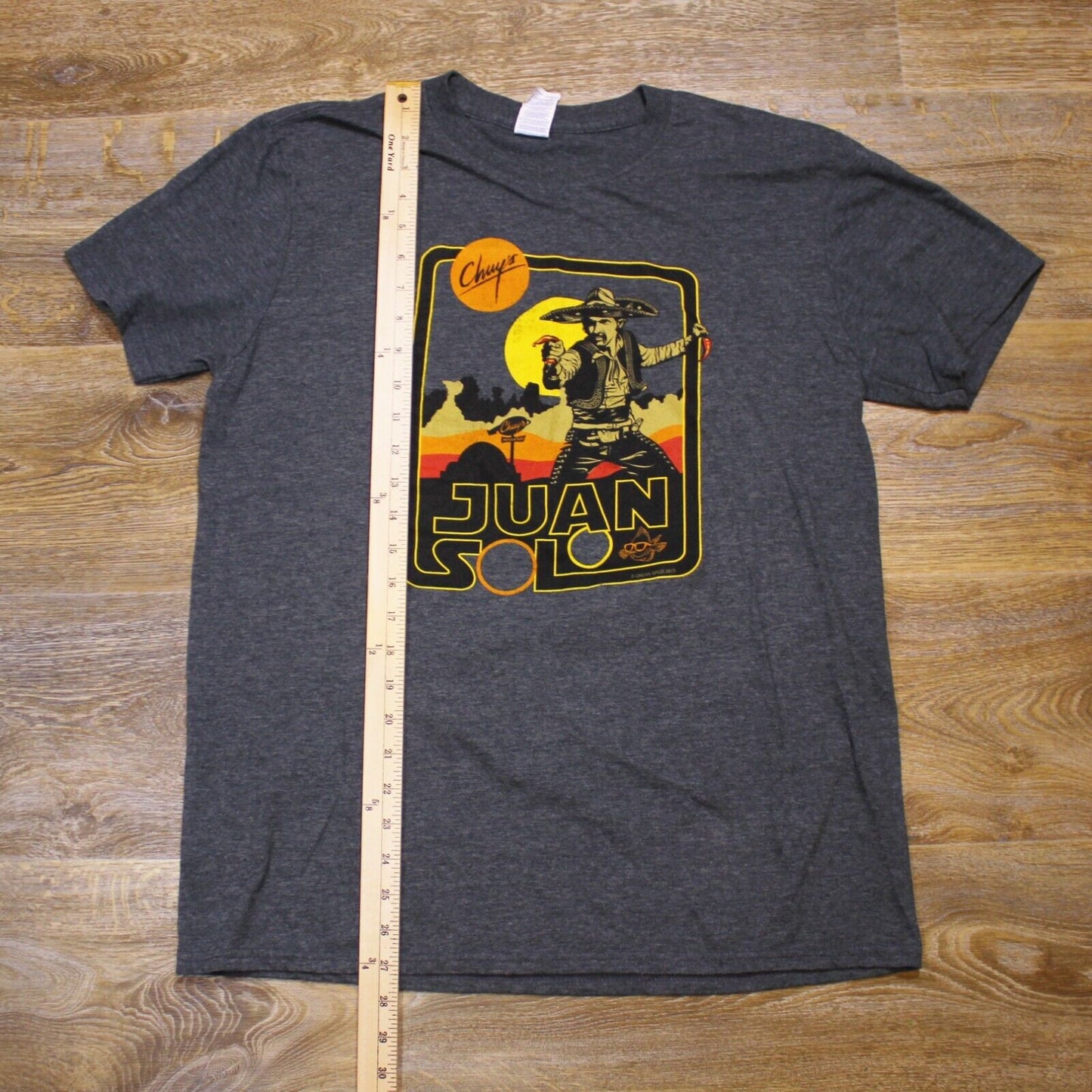 Chuy's Juan Solo Shirt Star Wars Parody Tex Mex Dive Bar- Men's Large