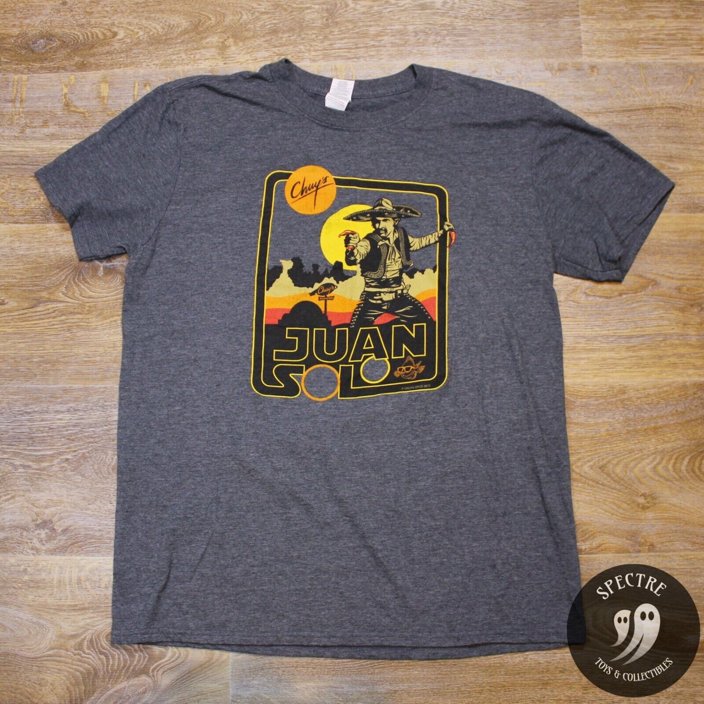 Chuy's Juan Solo Shirt Star Wars Parody Tex Mex Dive Bar- Men's Large