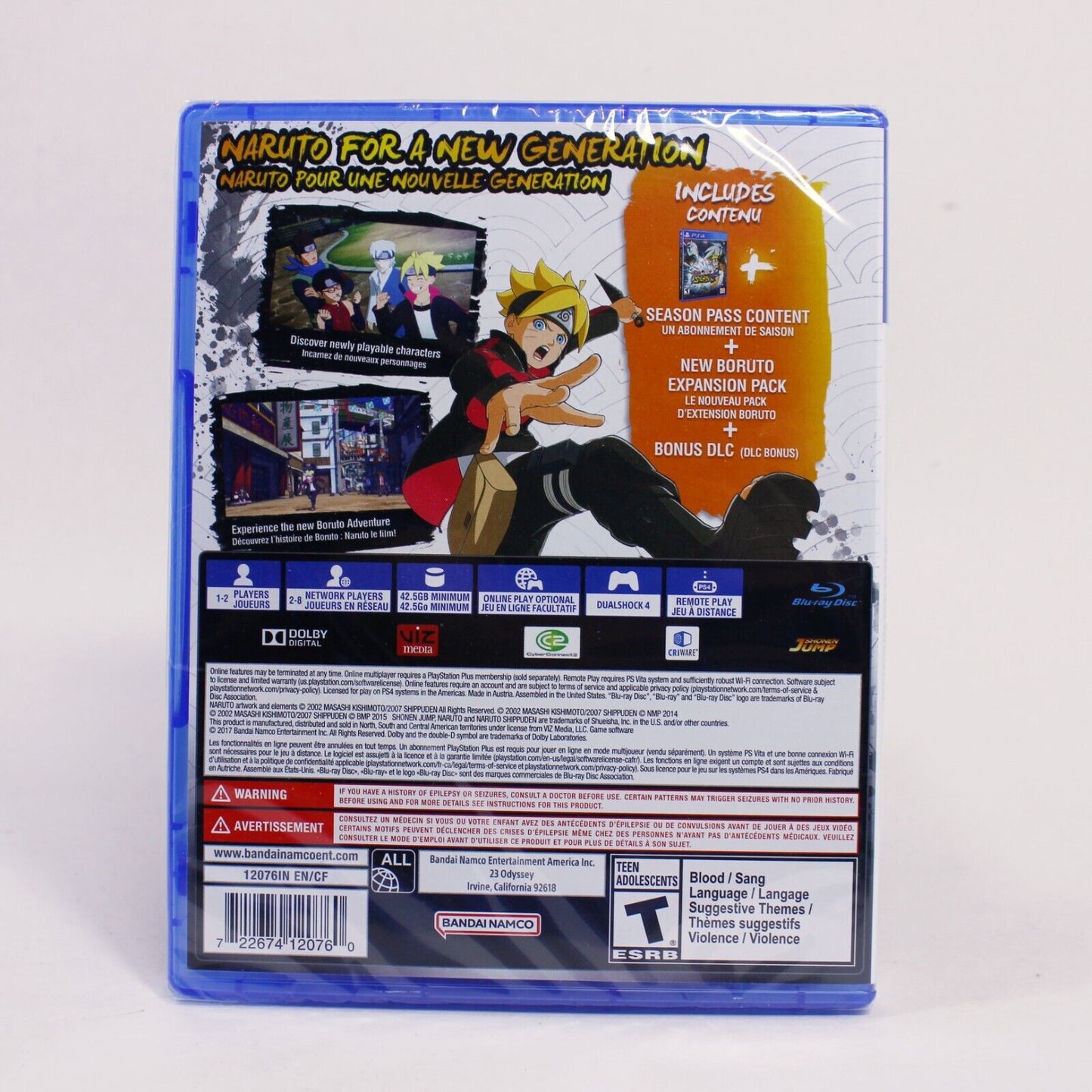 Naruto Shippuden Ultimate Ninja Storm 4 Road to Boruto (PS4, 2017) Brand New