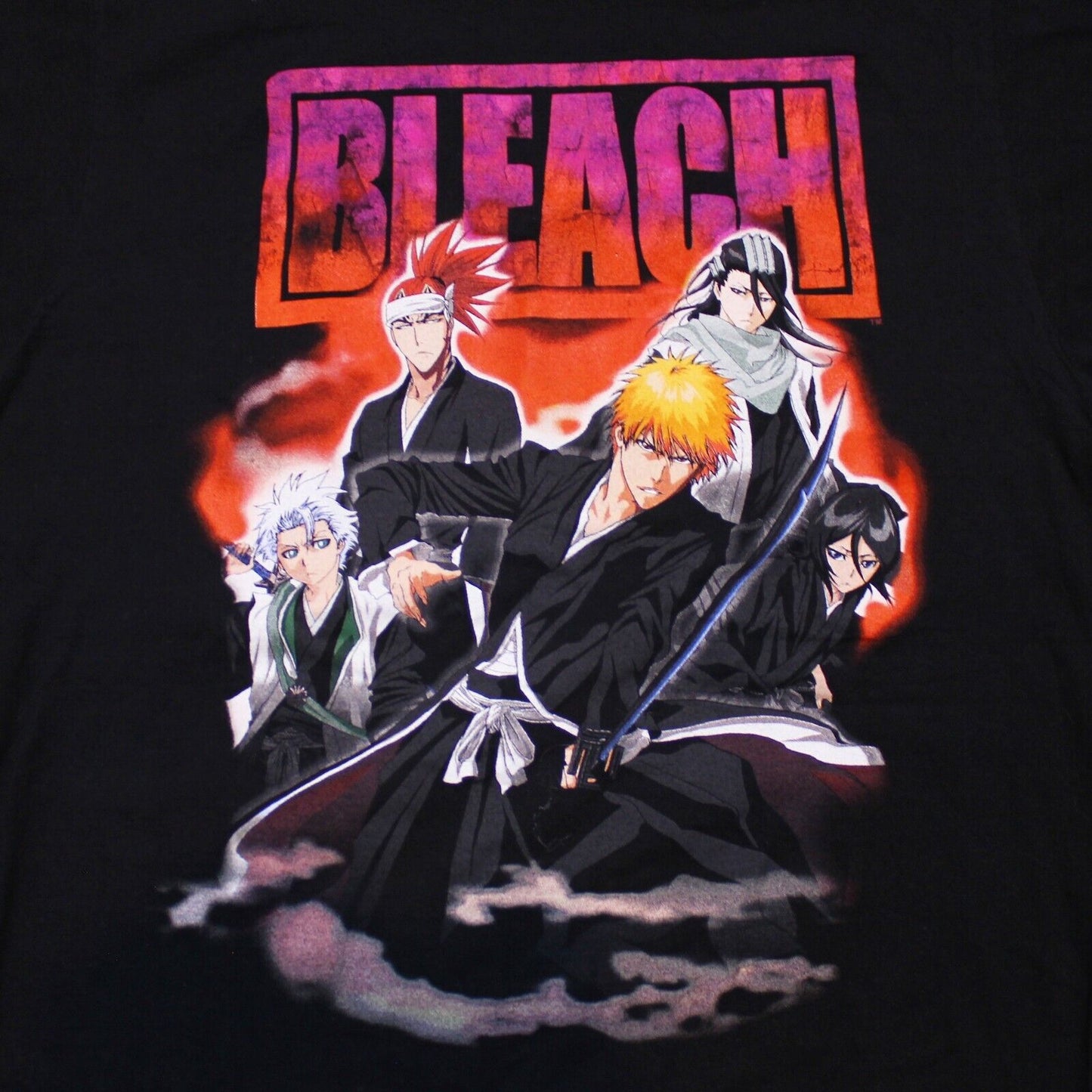 Bleach Anime Ichigo Graphic Tee Black Ripple Junction- Men's Medium