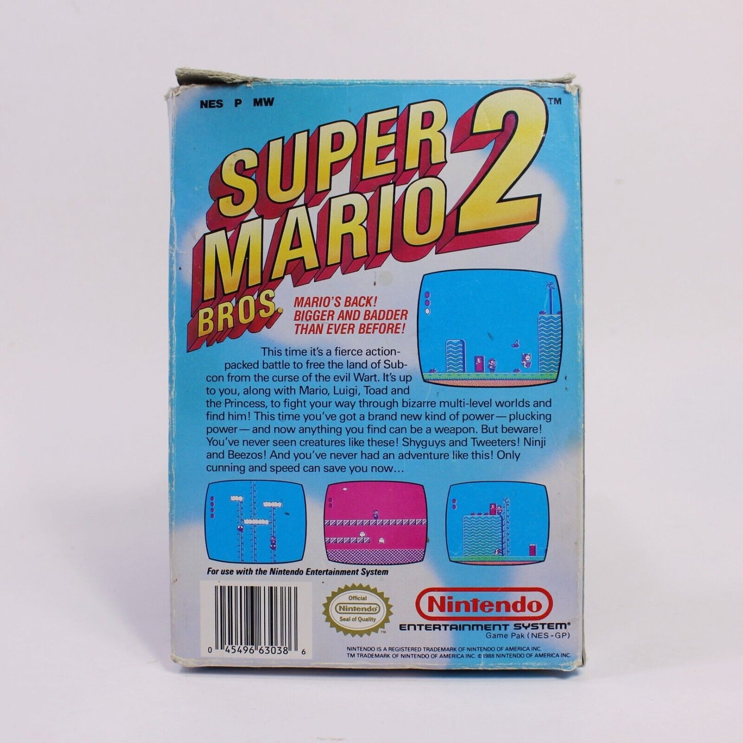 Super Mario Bros. 2 (Nintendo, 1988) - U.S Release In Box