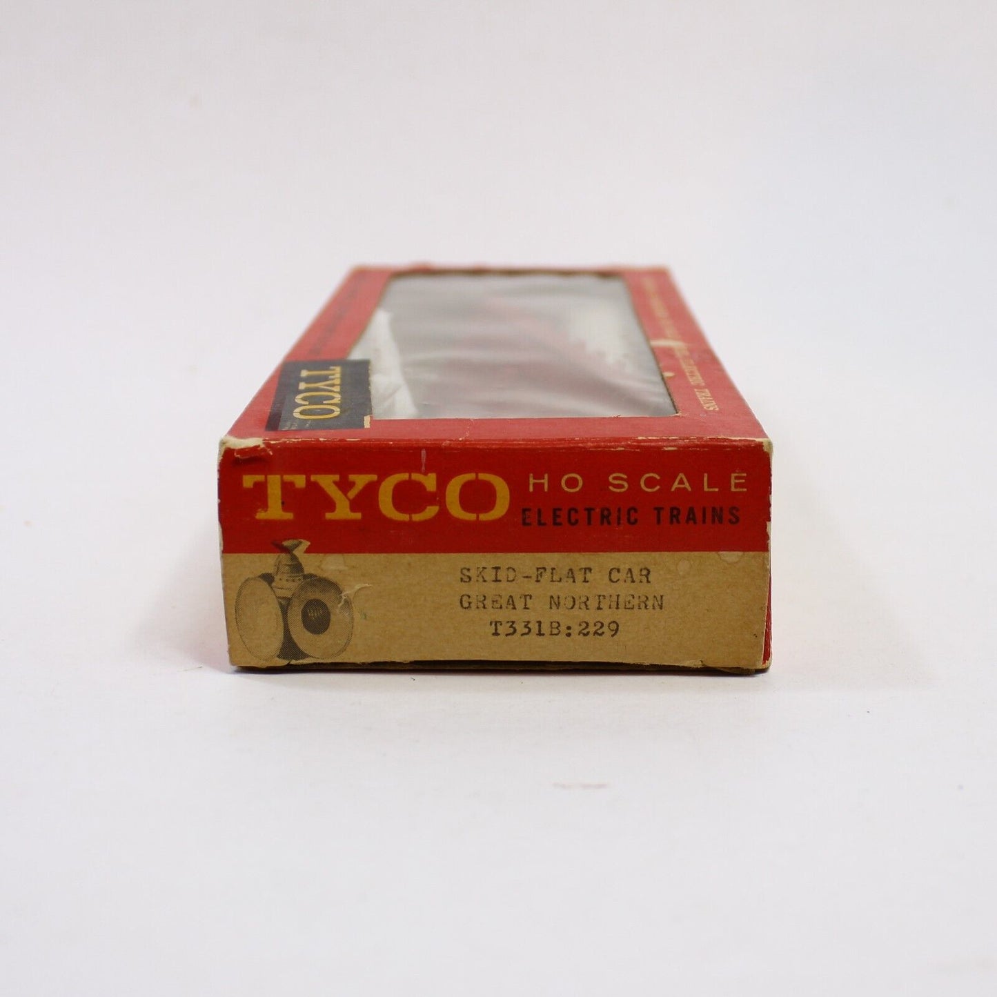 Tyco Skid Flat Car Great Northern T331B:229 HO Scale Train Model - In Box