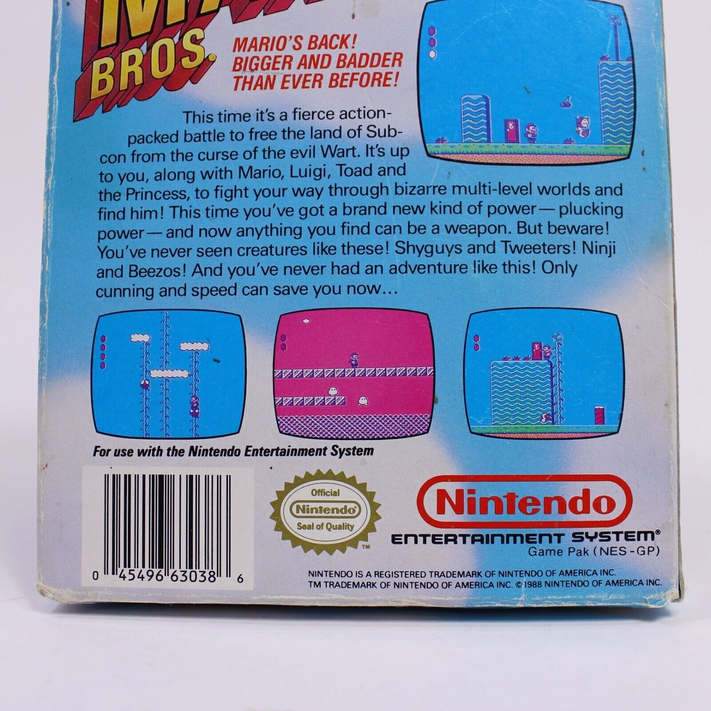Super Mario Bros. 2 (Nintendo, 1988) - U.S Release In Box