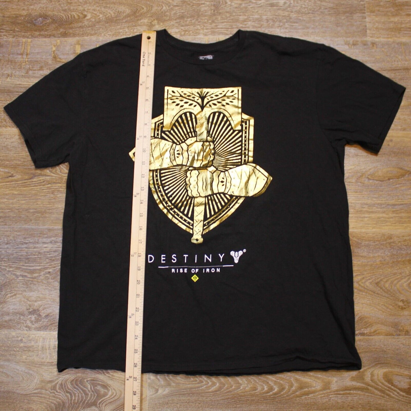 Destiny Rise of Iron Game T-Shirt Black/Gold Gamestop Exclusive- Men's Size XL