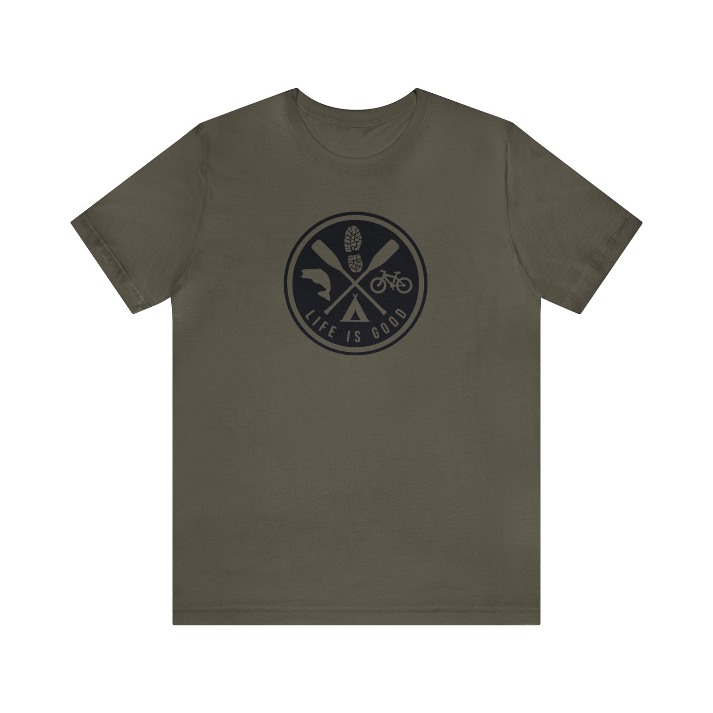 Unisex "Life is Good" Moto (Back) Short Sleeve Tee