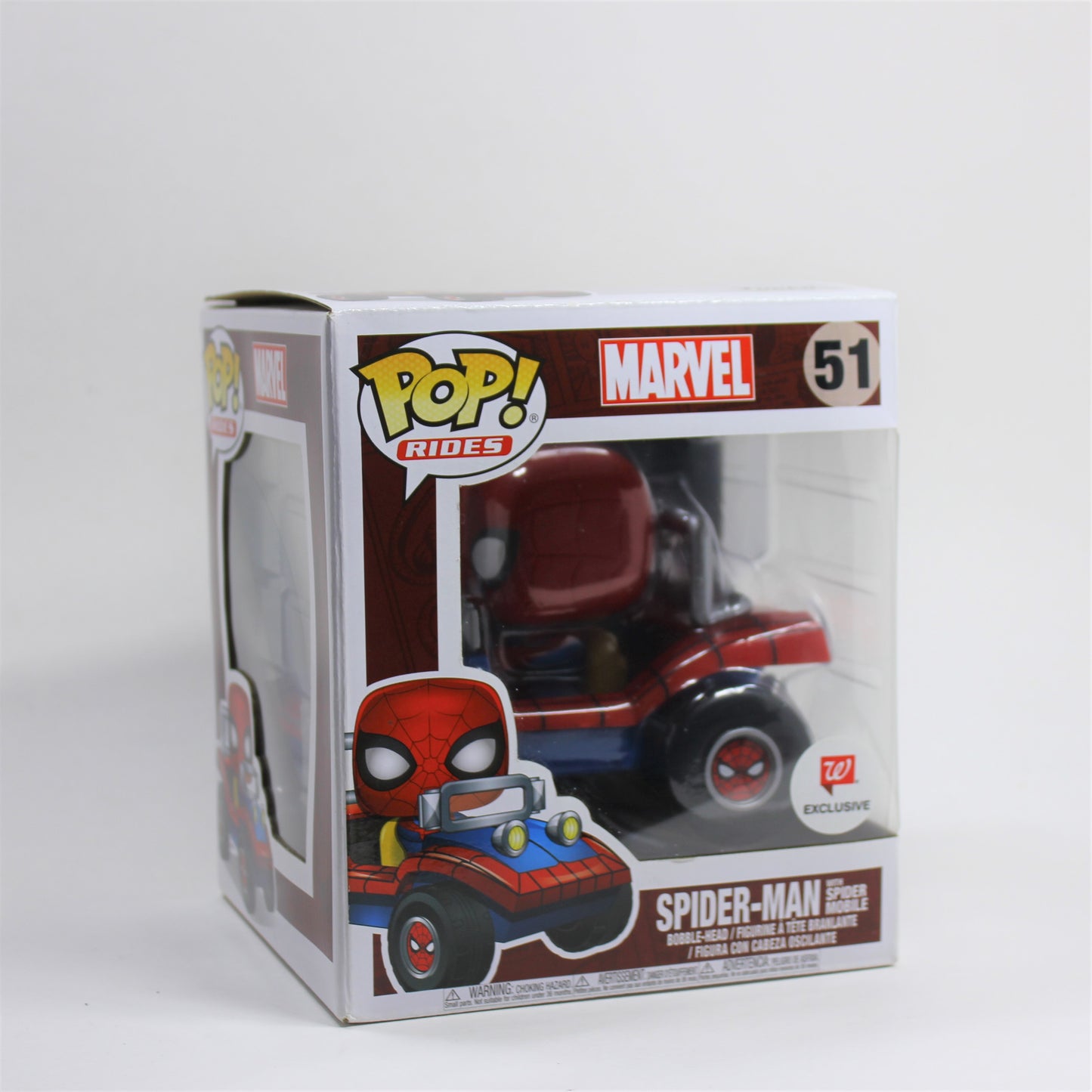 Funko Pop Marvel Spider-man with Spider mobile #51 Walgreens Exclusive
