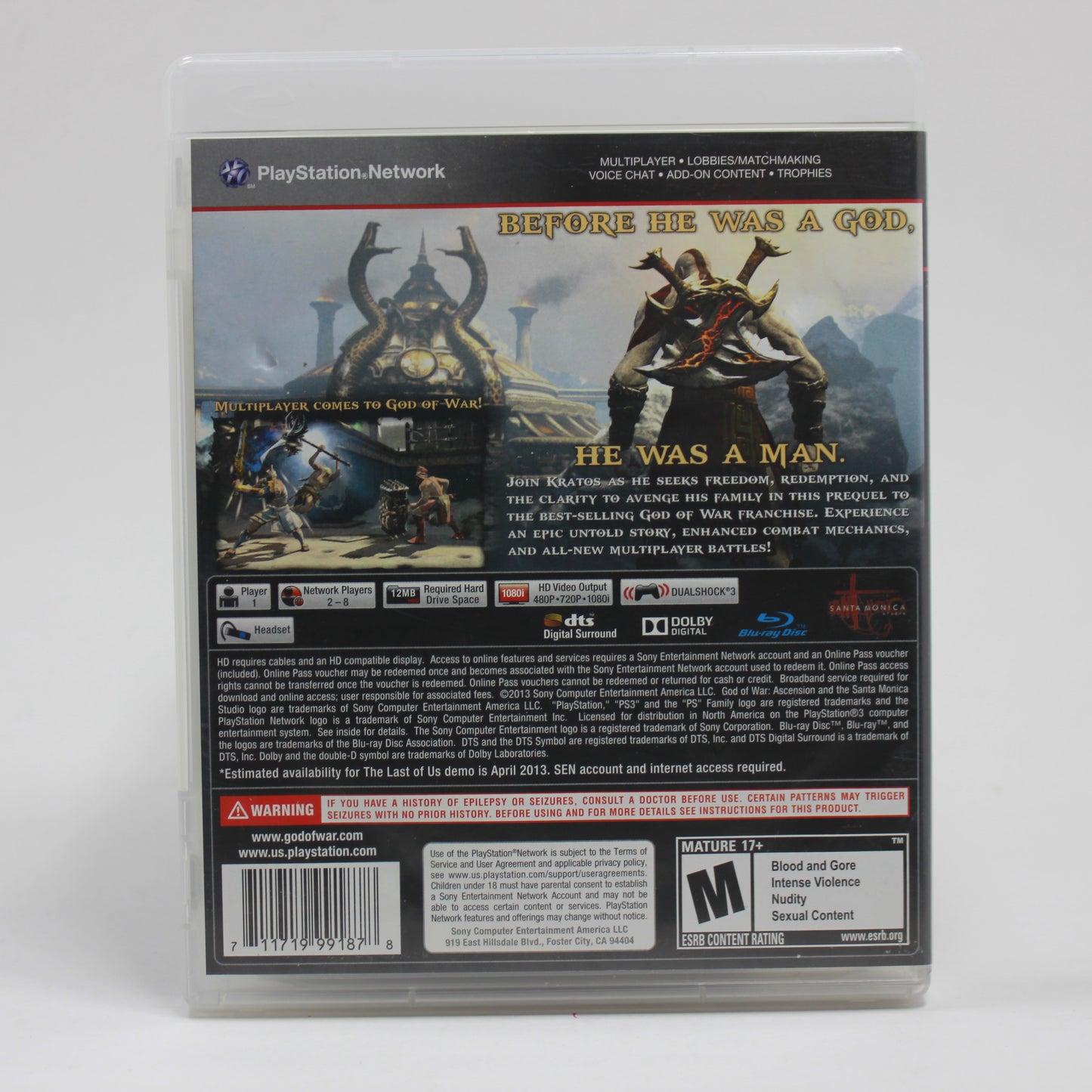 PS3 God of War Ascension