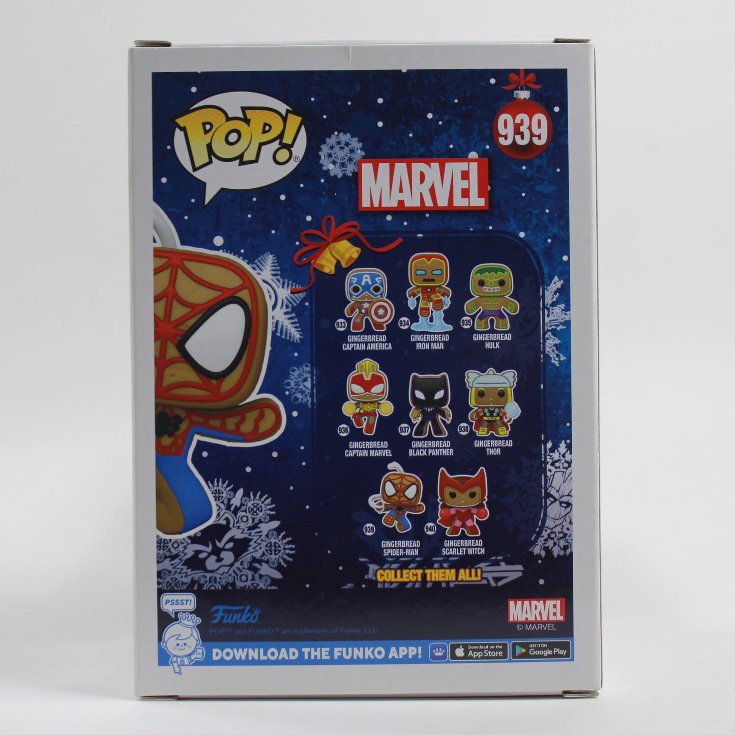 Funko Pop! Marvel Gingerbread Spider-Man Bobble-Head #939