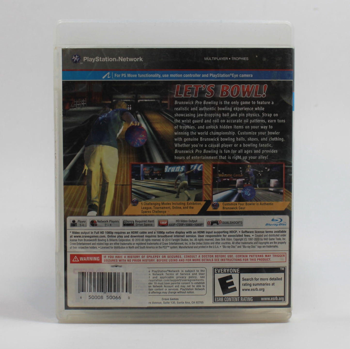 PS3 Brunswick Pro Bowling (2010) Pre-Owned