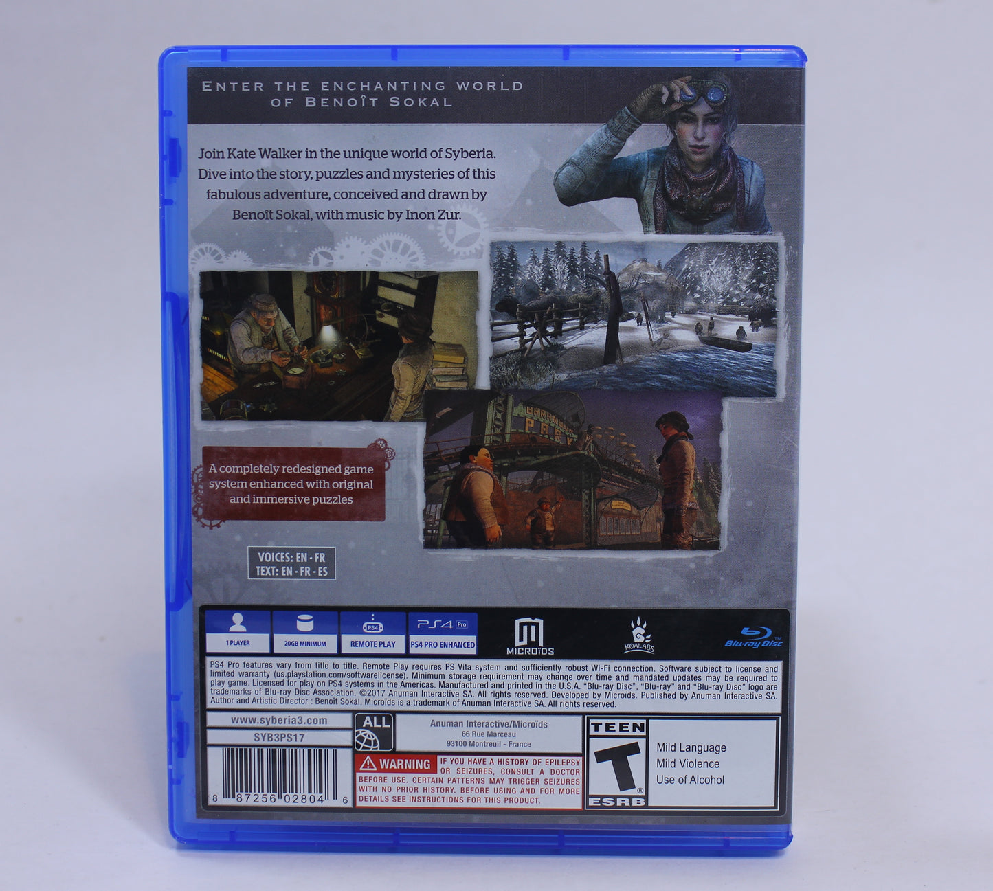 Syberia 3 B.H. Sokal (2017) PS4