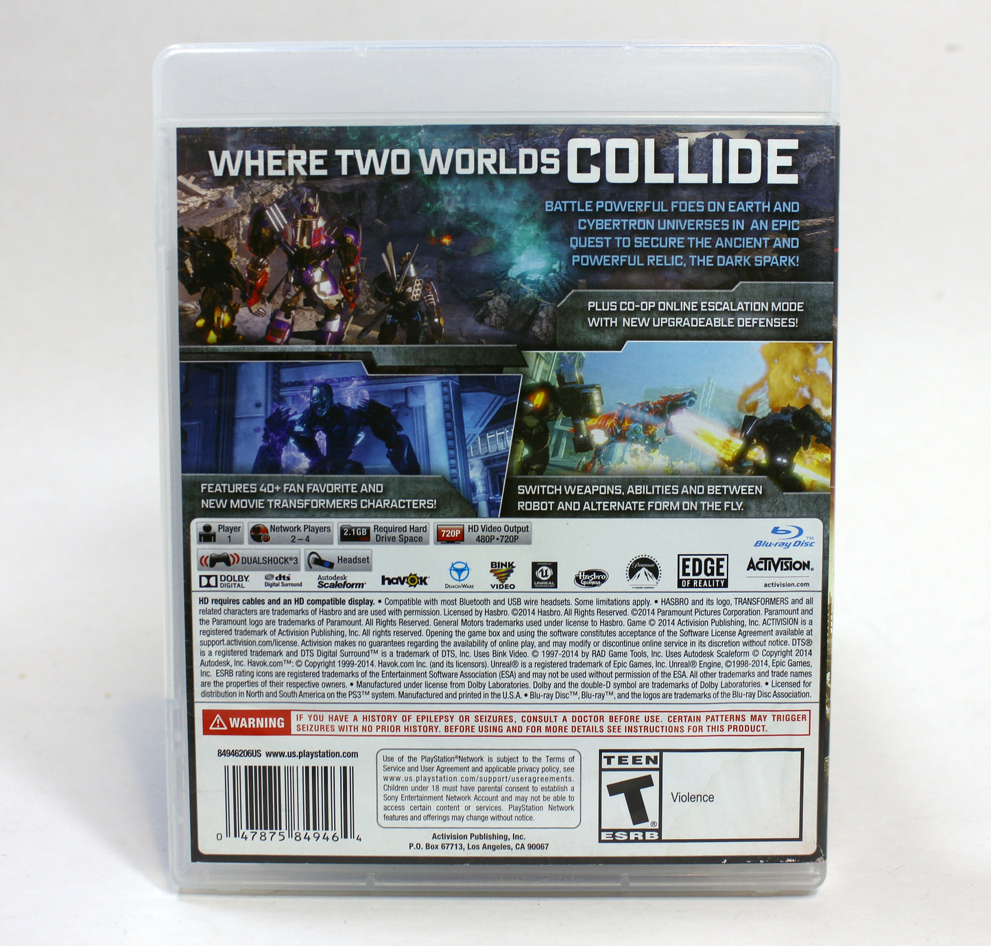 Transformers Rise of the Dark Spark (2014) - PlayStation 3