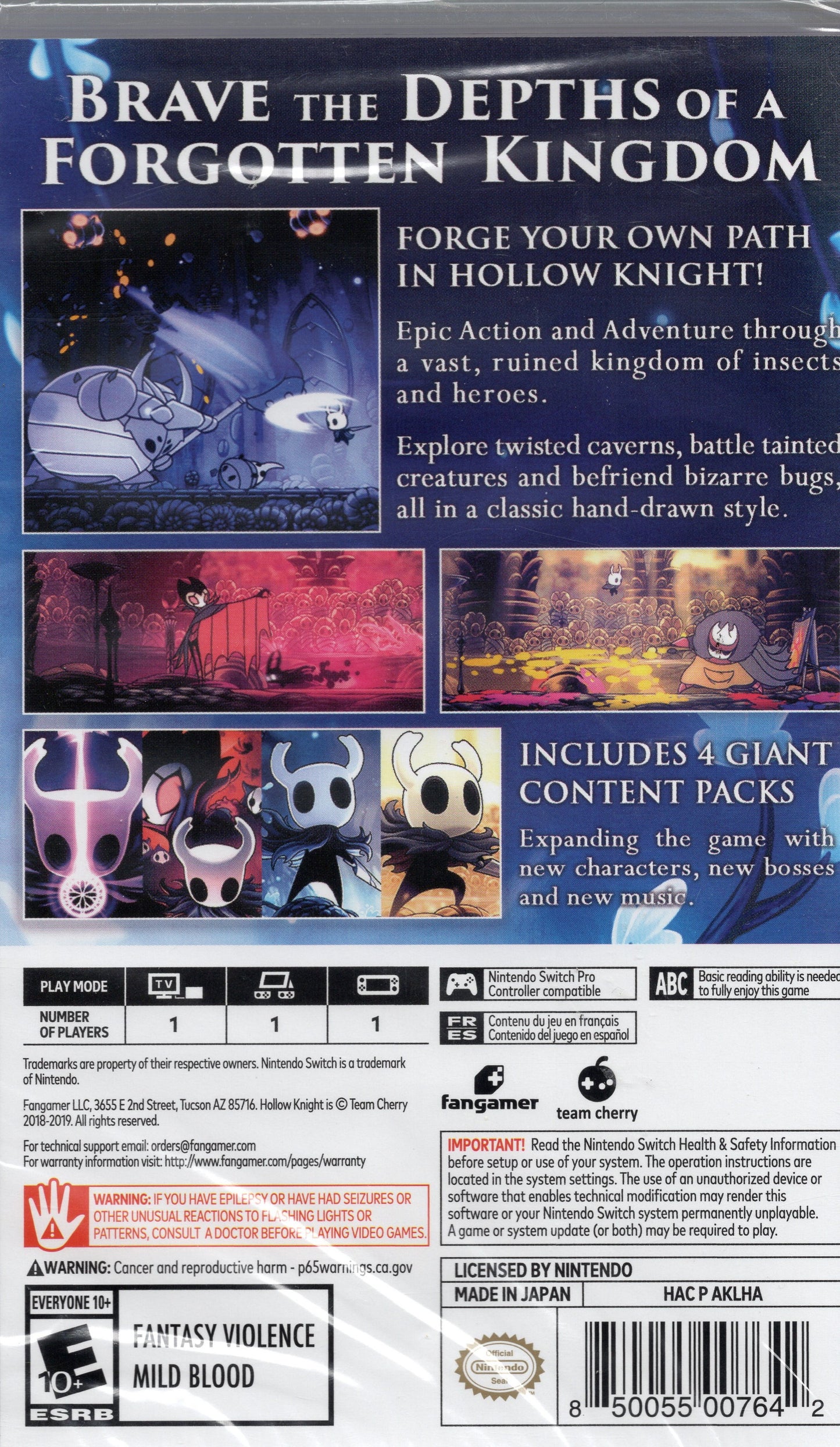 Nintendo Switch Hollow Night