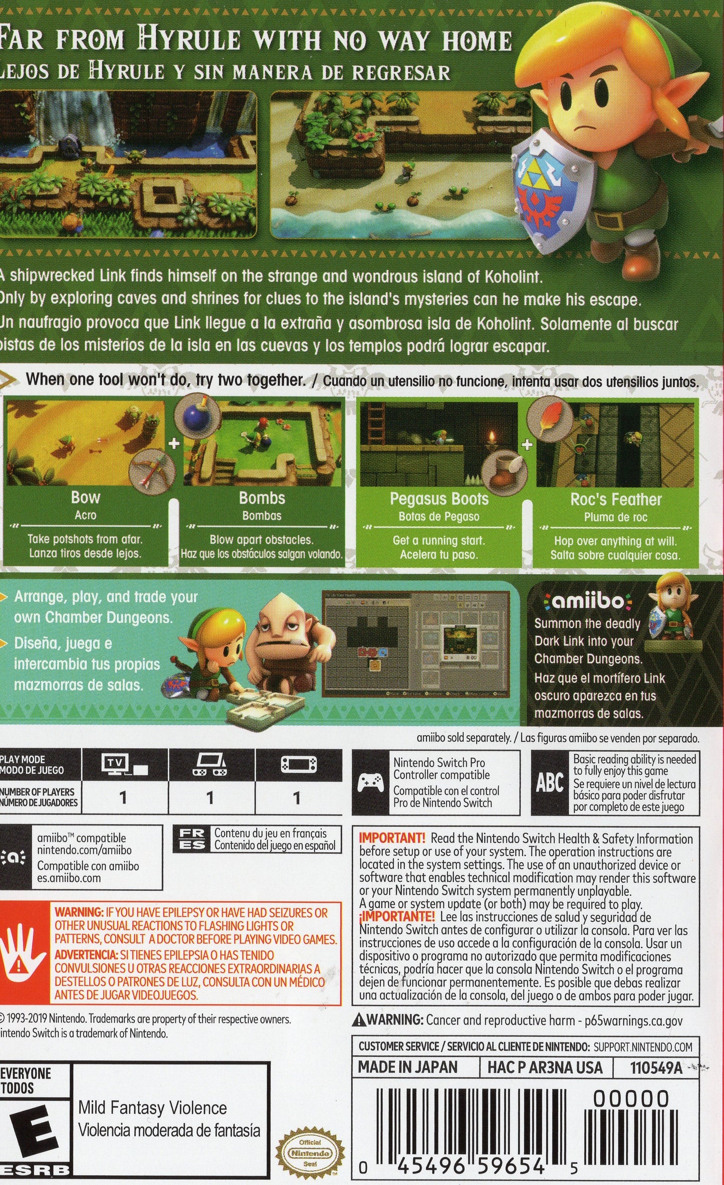 Nintendo Switch The Legend of Zelda Link's Awakening