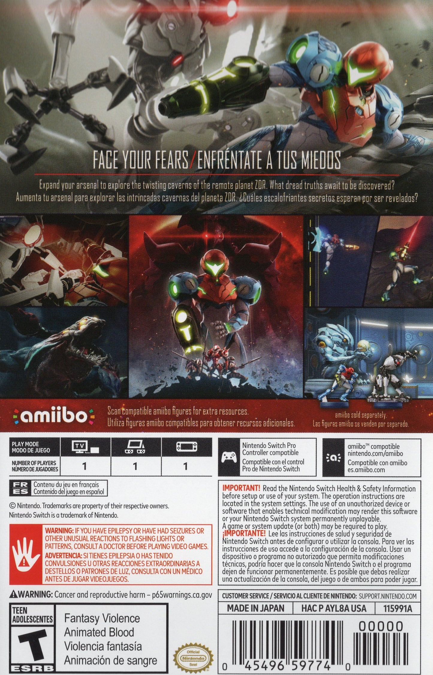 Nintendo Switch Metroid Dread