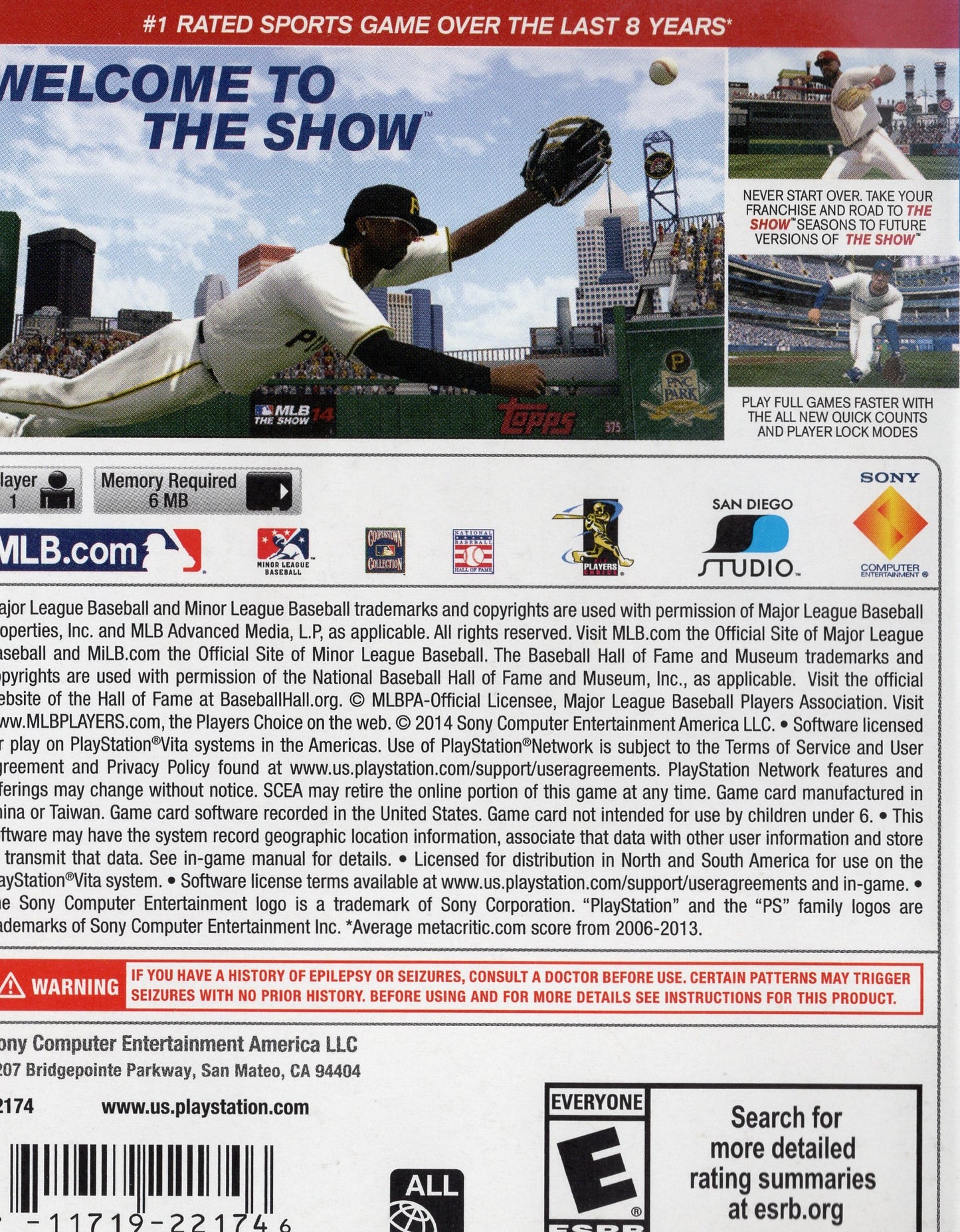 PS Vita MLB The Show 14