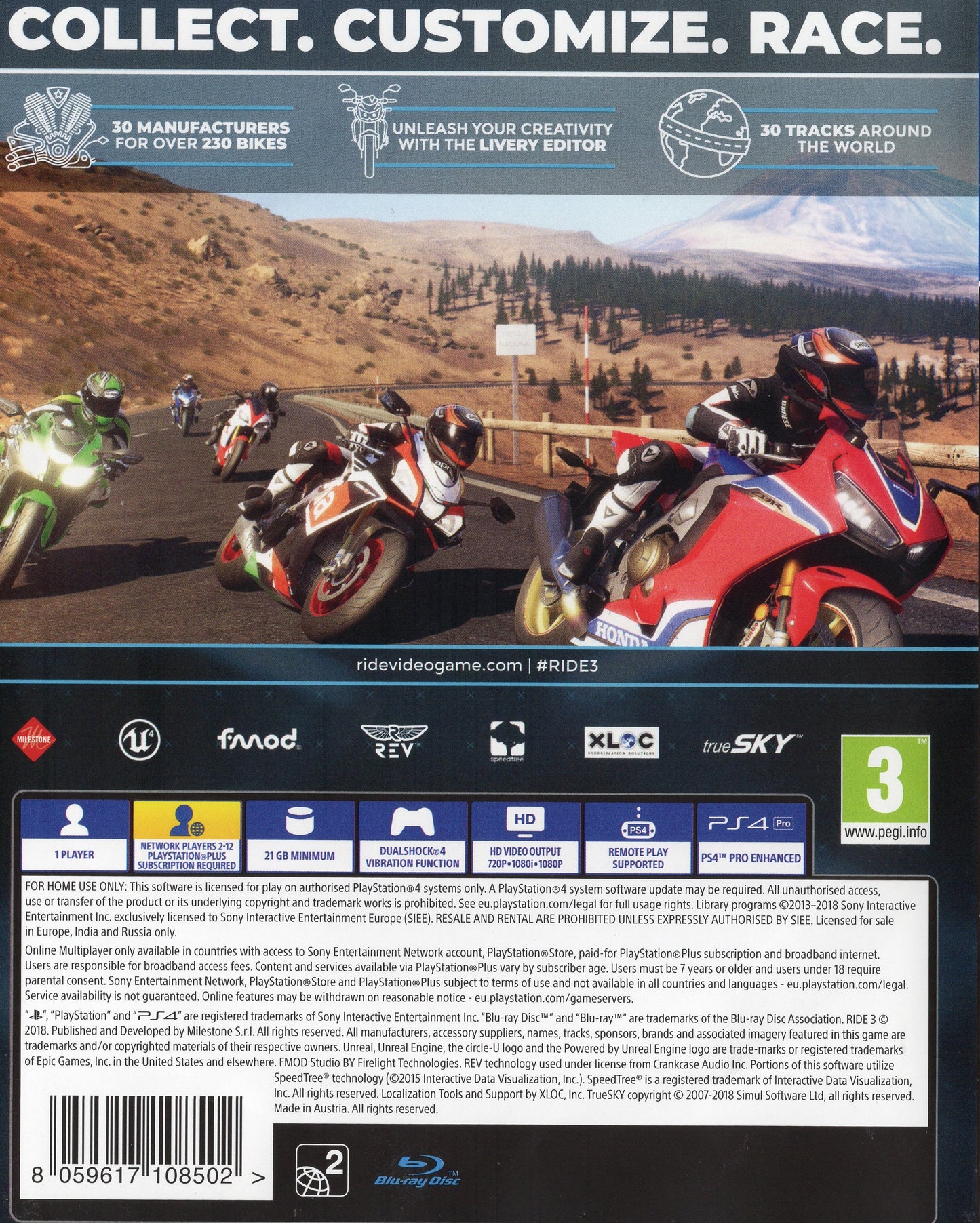 Ride 3 - Playstation 4