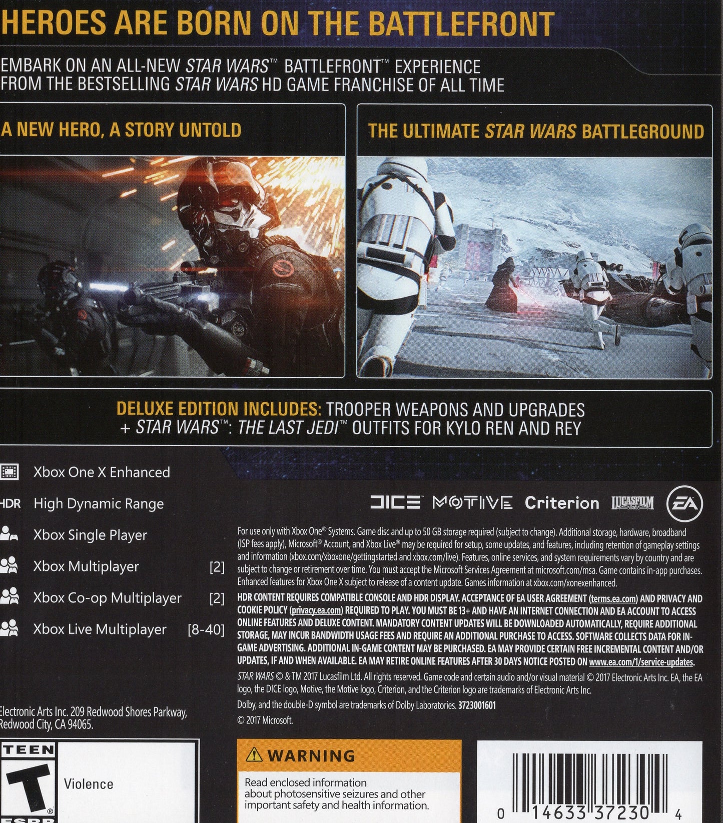 Star Wars Battlefront II Elite Trooper Edition - Xbox One