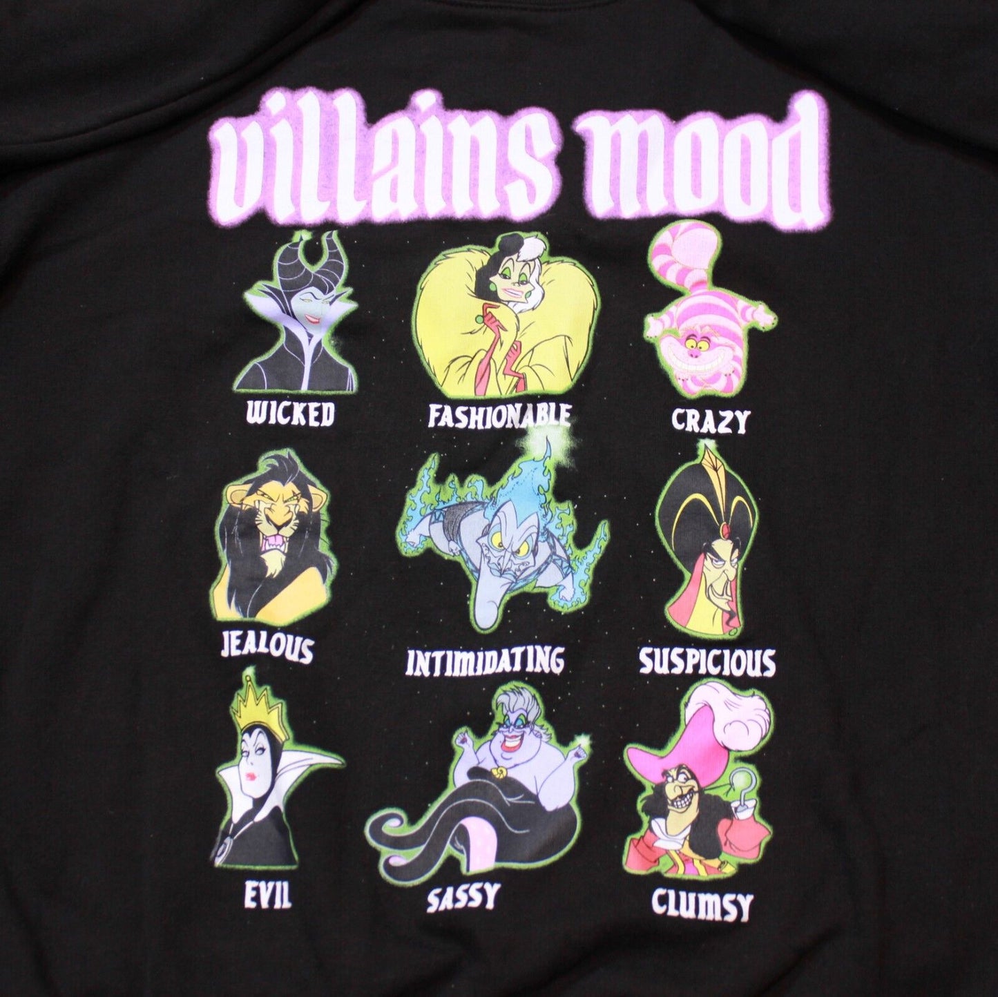 Disney Villains Mood Sweater Pull Over Women's - Large