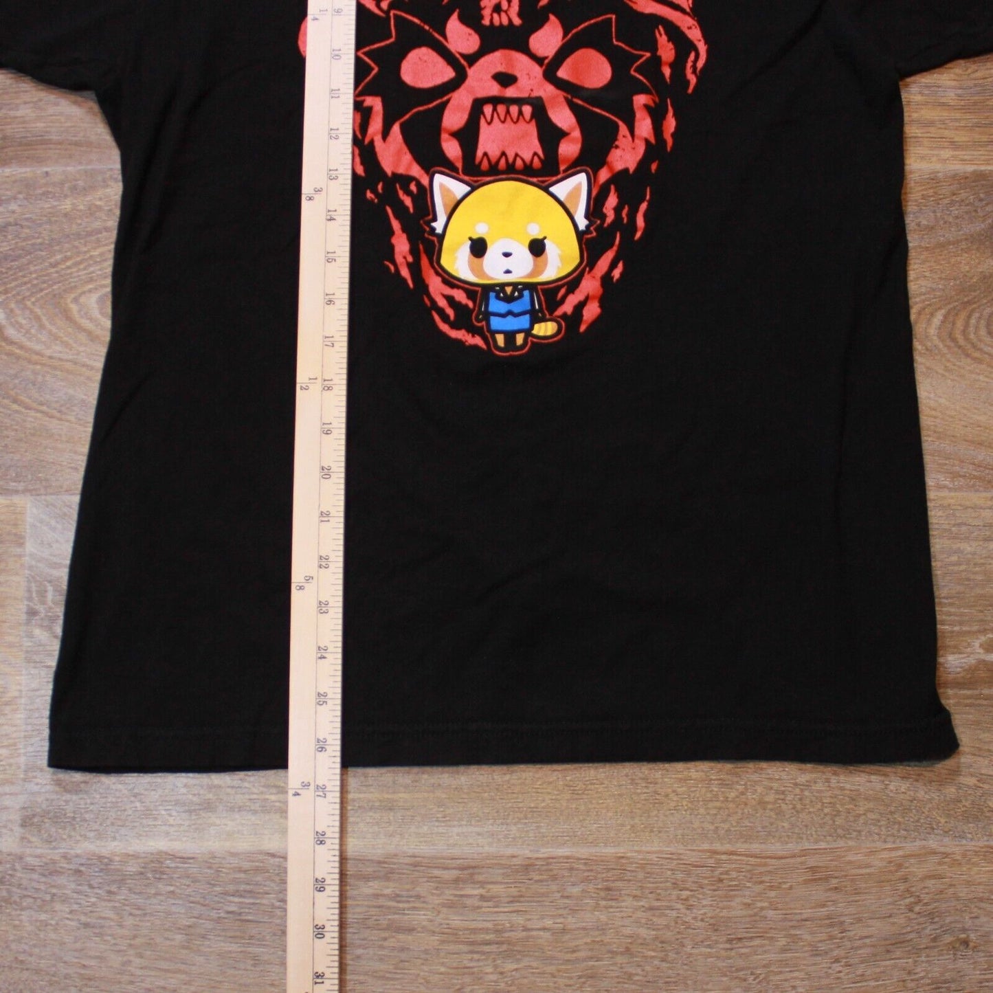 Aggretsuko Standing Calm in a Mad Demon's Shadow Bio World Mens - Medium