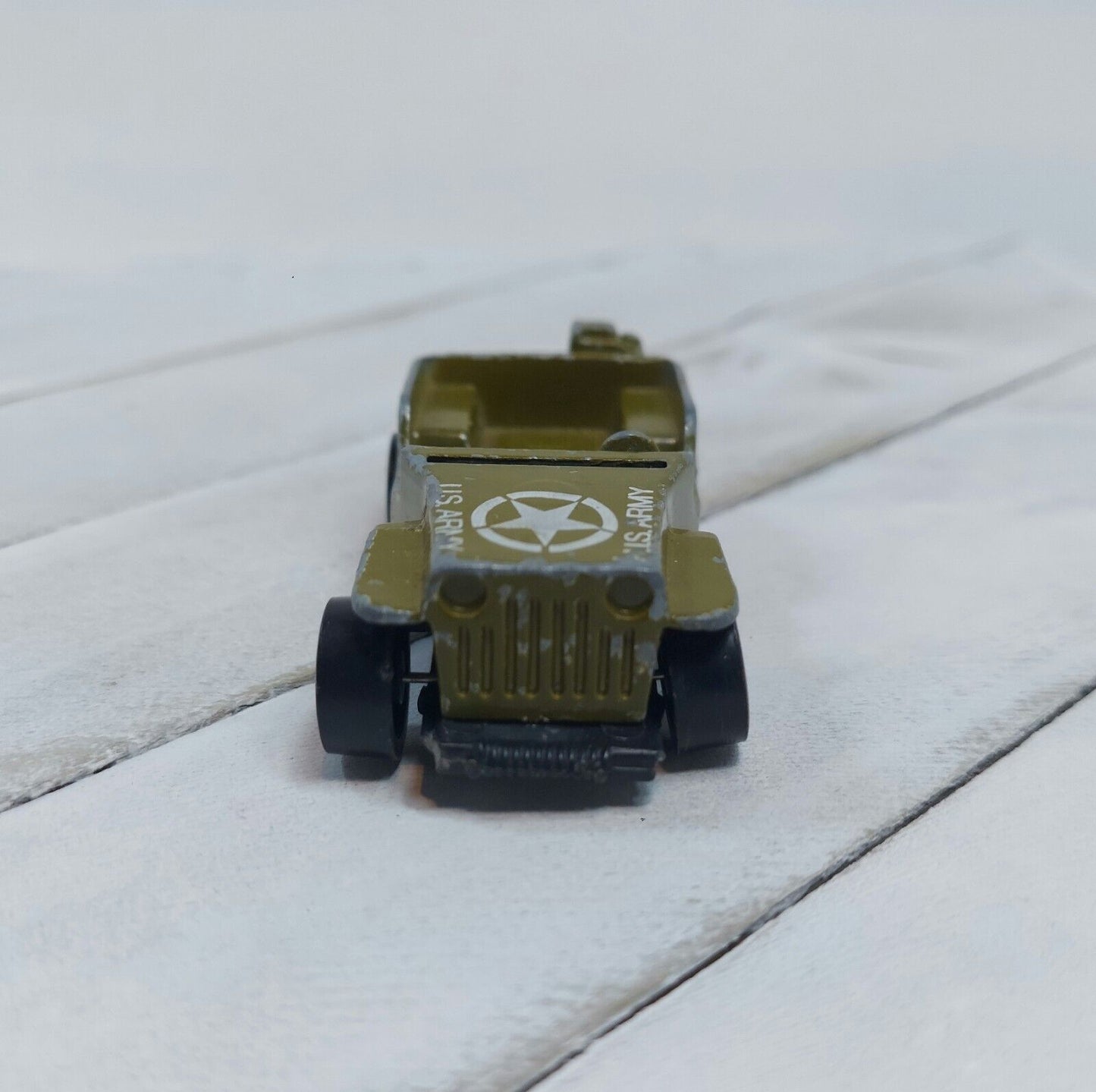 Vintage 1970 Hot Wheels US Army Gunslinger Jeep Redline Incomplete