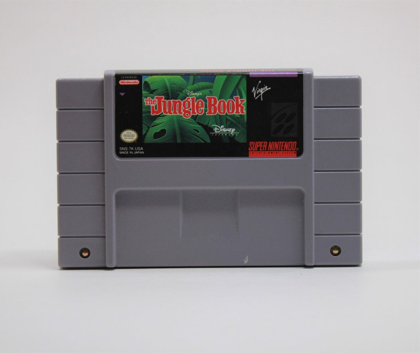 Disneys The Jungle Book USA Release SNES Cartridge