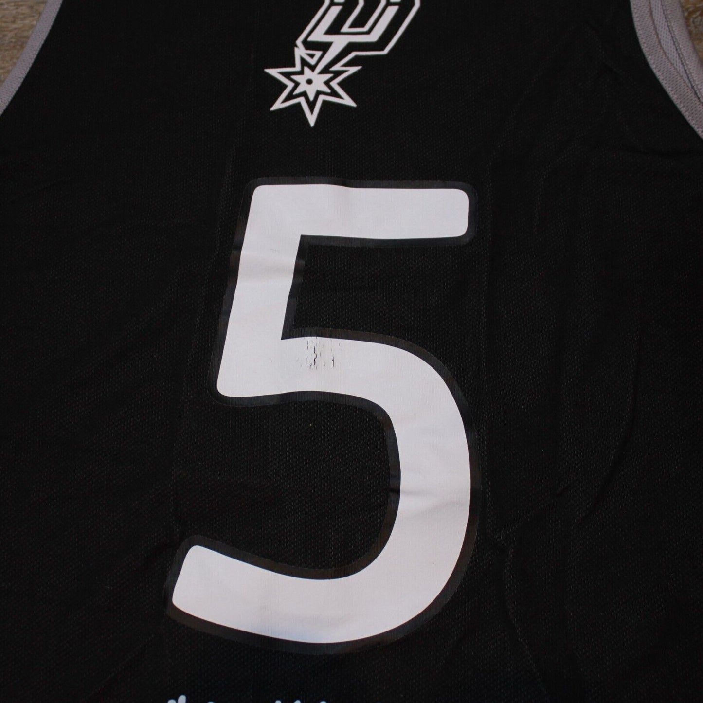 Spurs Youth League Basketball Jersey Reversible Black/Grey Youth Unisex - Small