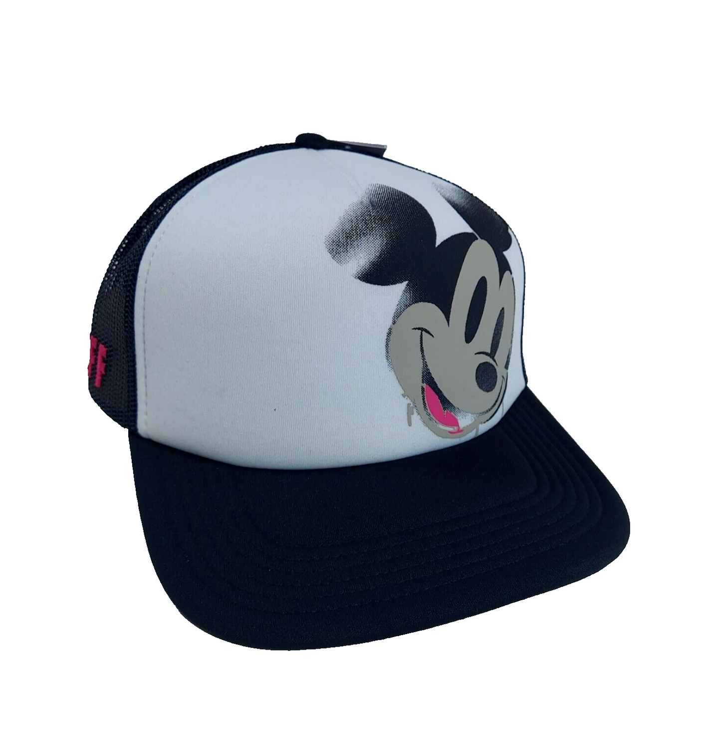 Neff x Disney Mickey Mouse Black/White Padded Truckers Cap Snapback Brand New