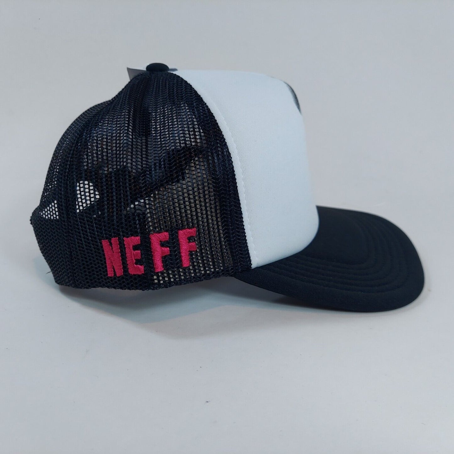 Neff x Disney Mickey Mouse Black/White Padded Truckers Cap Snapback Brand New