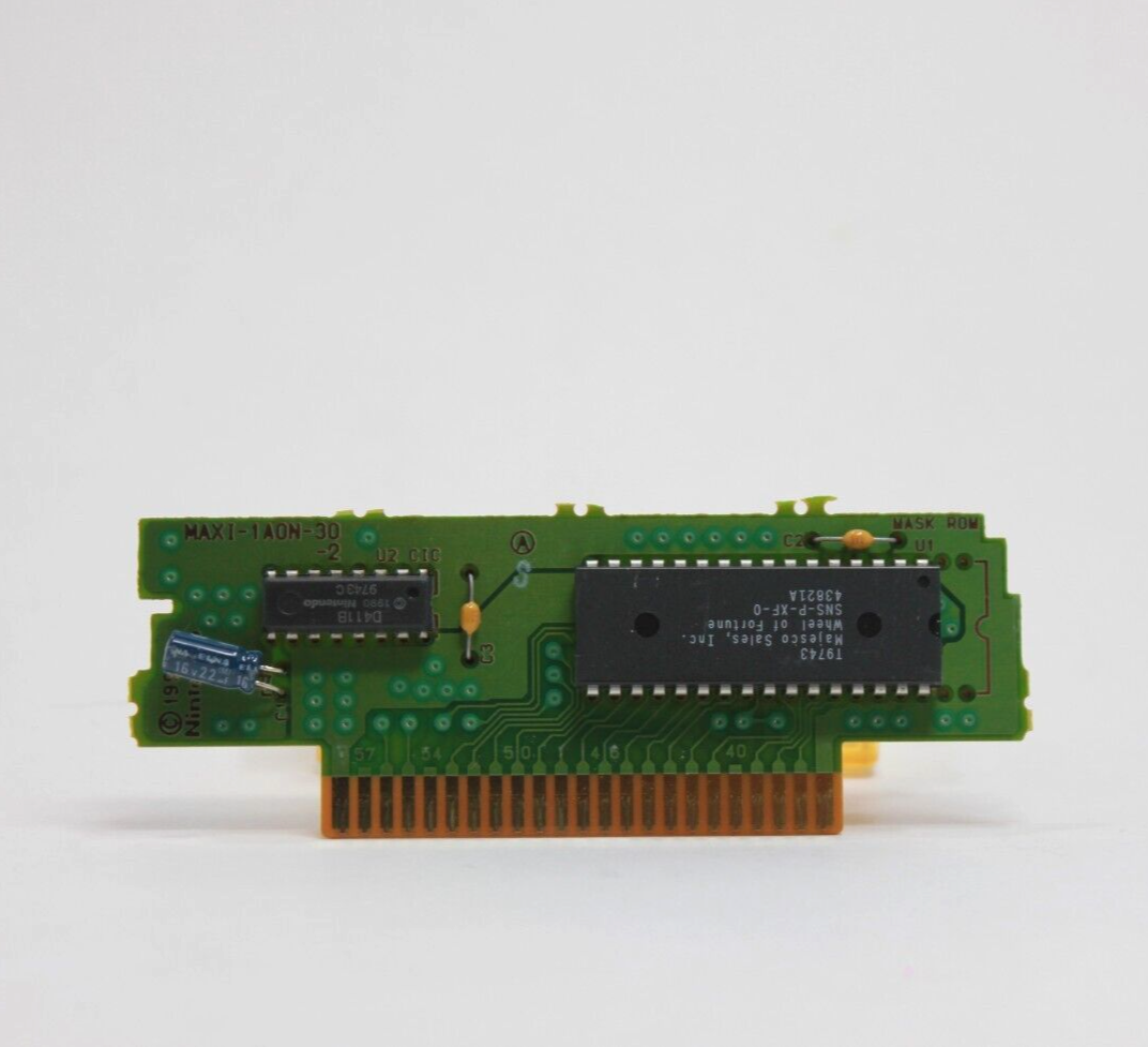 Wheel of Fortune Deluxe Edition USA Release SNES Cartridge