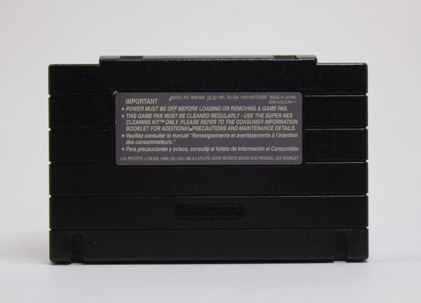 Killer Instinct USA Release SNES Cartridge