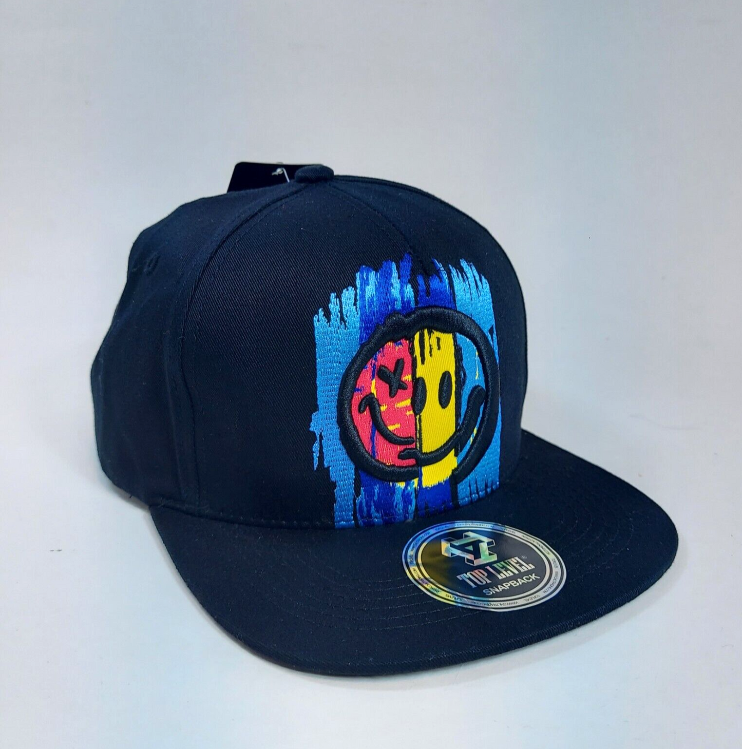 Top Level- Abstract Happy Face Snapback Brand New