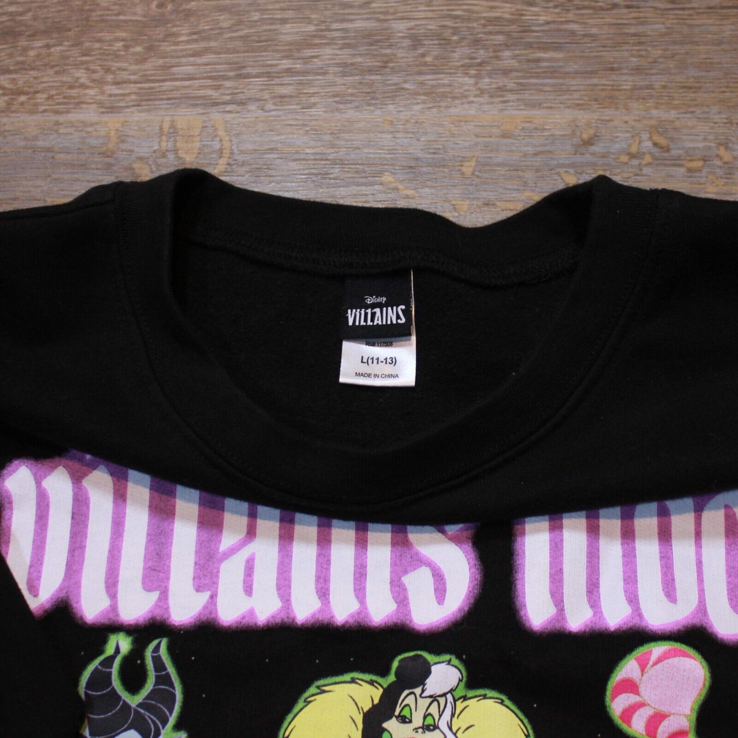 Disney Villains Mood Sweater Pull Over Women's - Large
