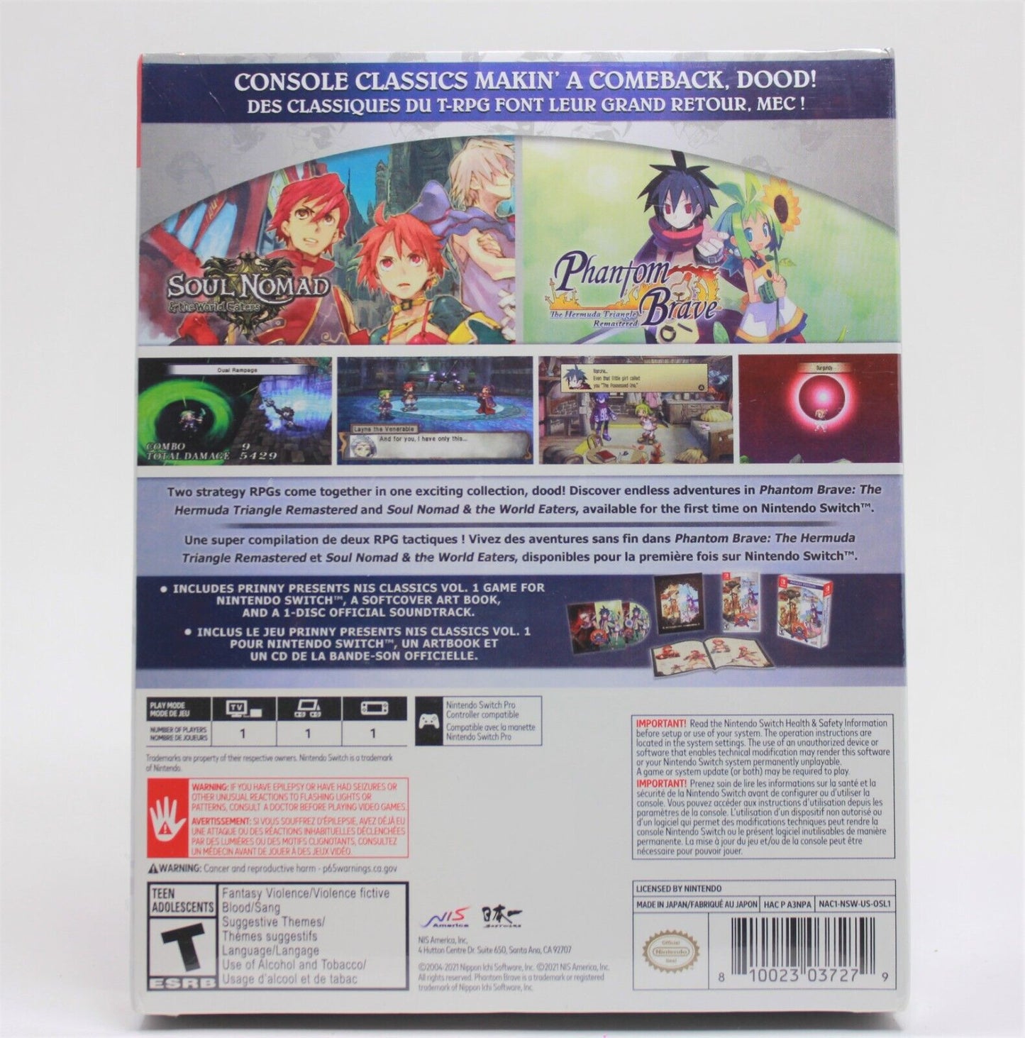 Nintendo Switch Prinny Presents NIS Classic Volume 1 Deluxe Edition
