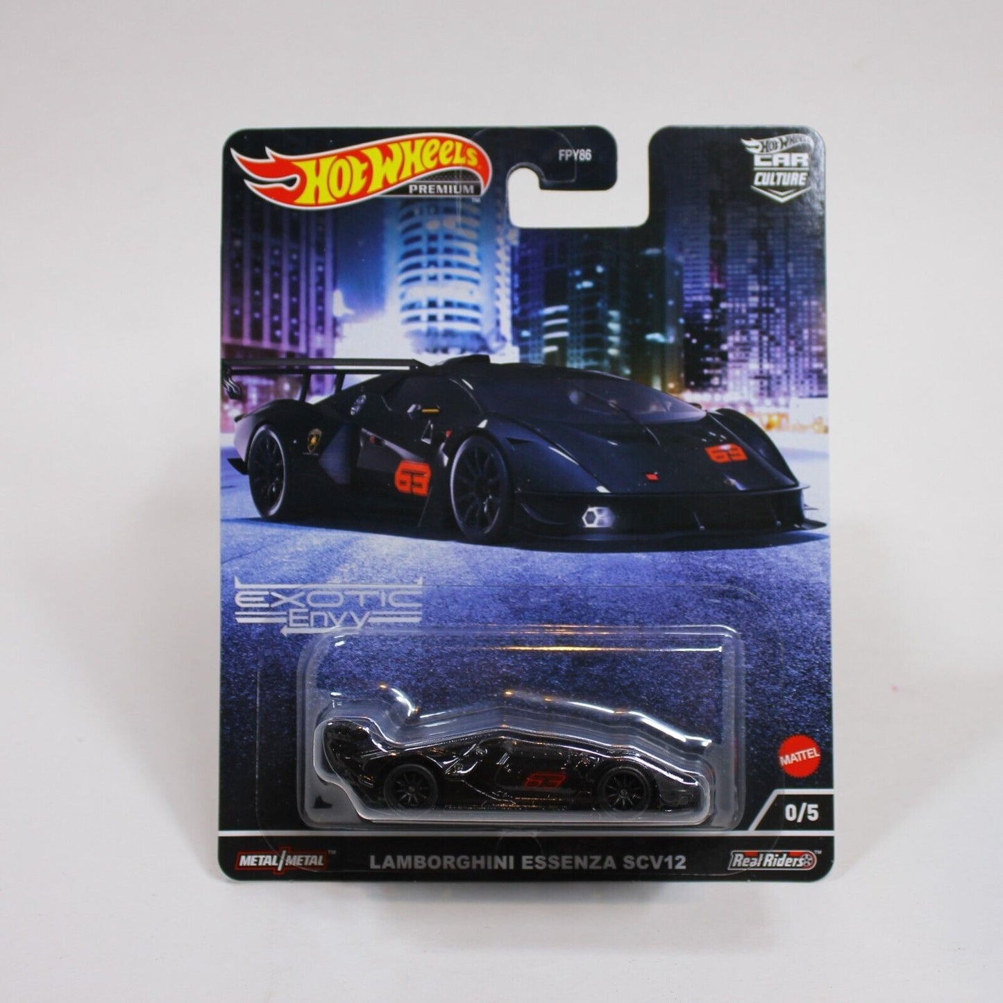 2022 Hot Wheels Car Culture Exotic Envy Lamborghini Black Chase 0/5