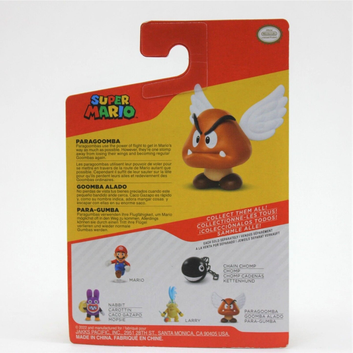 World of Nintendo Super Mario "Paragoomba Goomba" 2.5" Figure Jakks Pacific