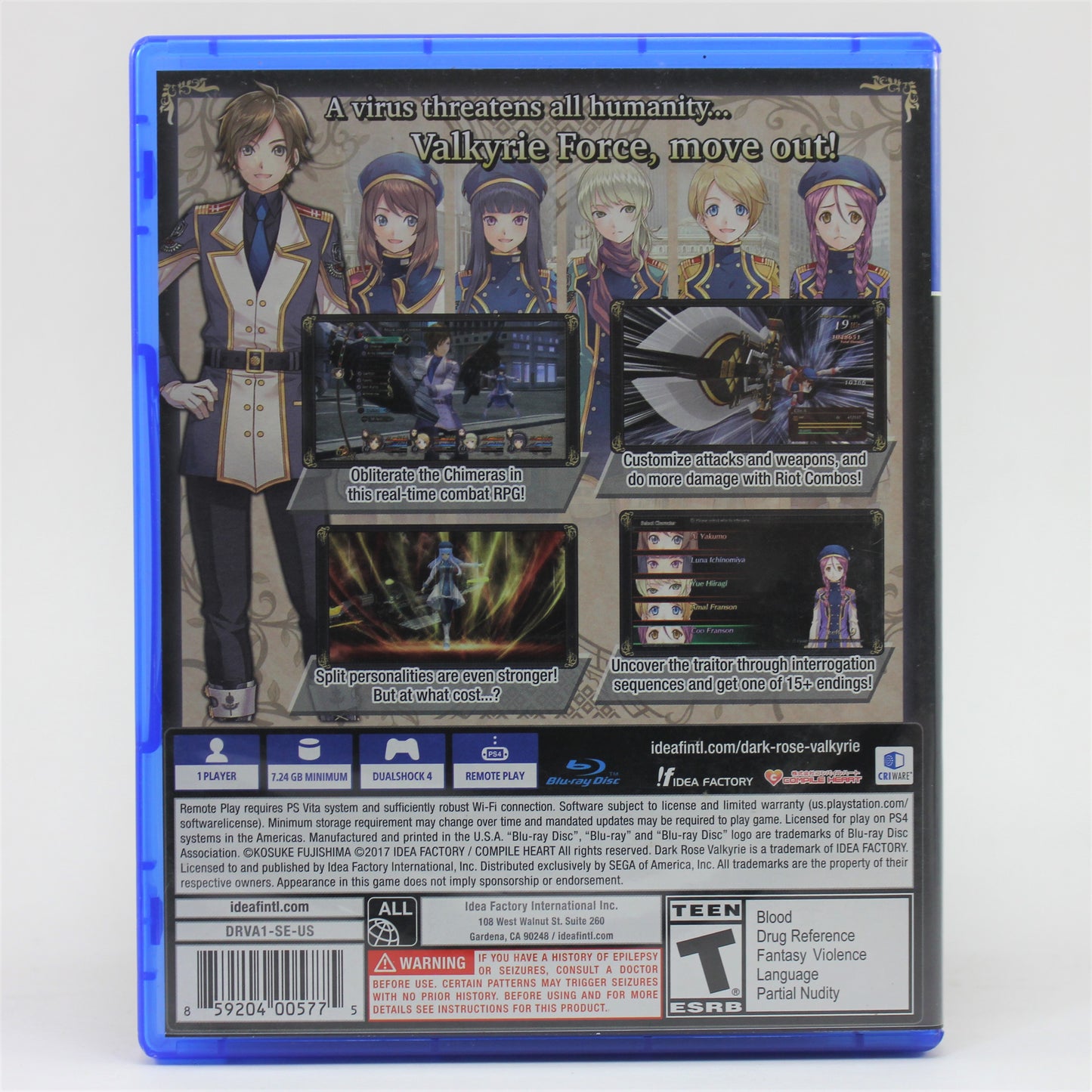 Ps4 Dark Rose Valkyre