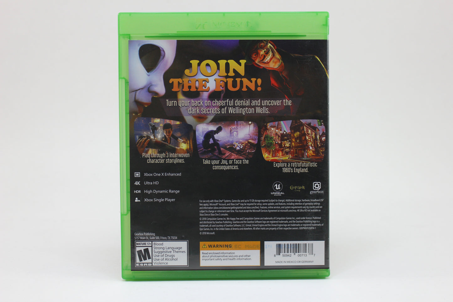 Xbox one We Happy Few