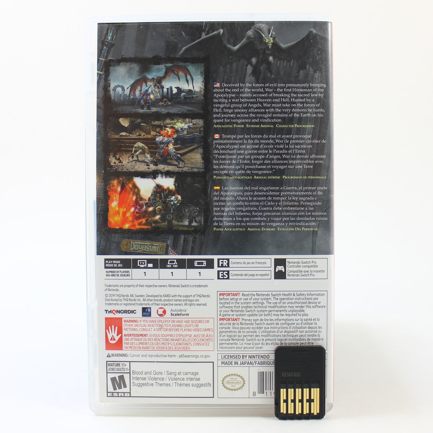 Nintendo Switch Darksiders Warmastered Edition (Complete)