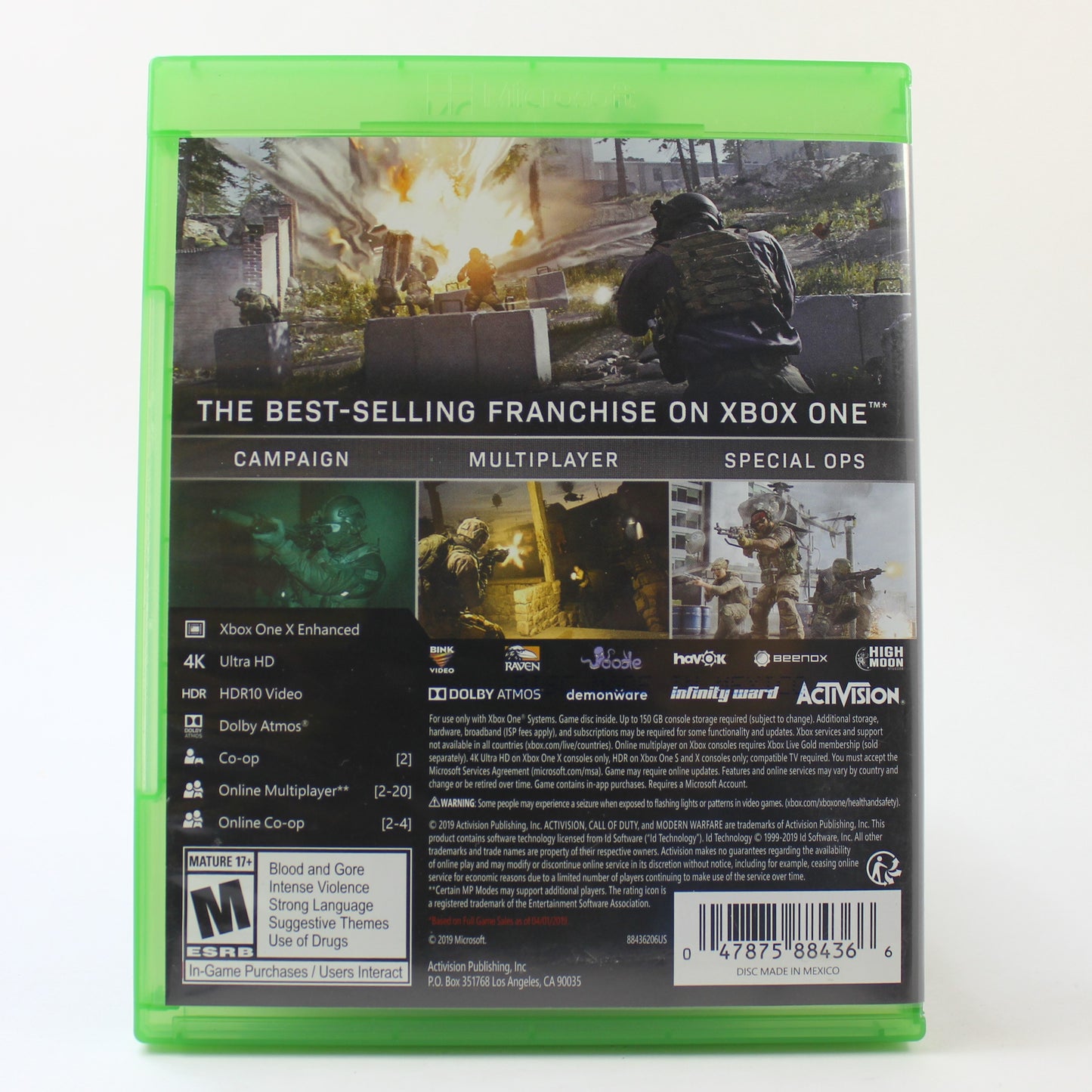 Xbox one Call Of Duty Modern Warfare Pre-owned