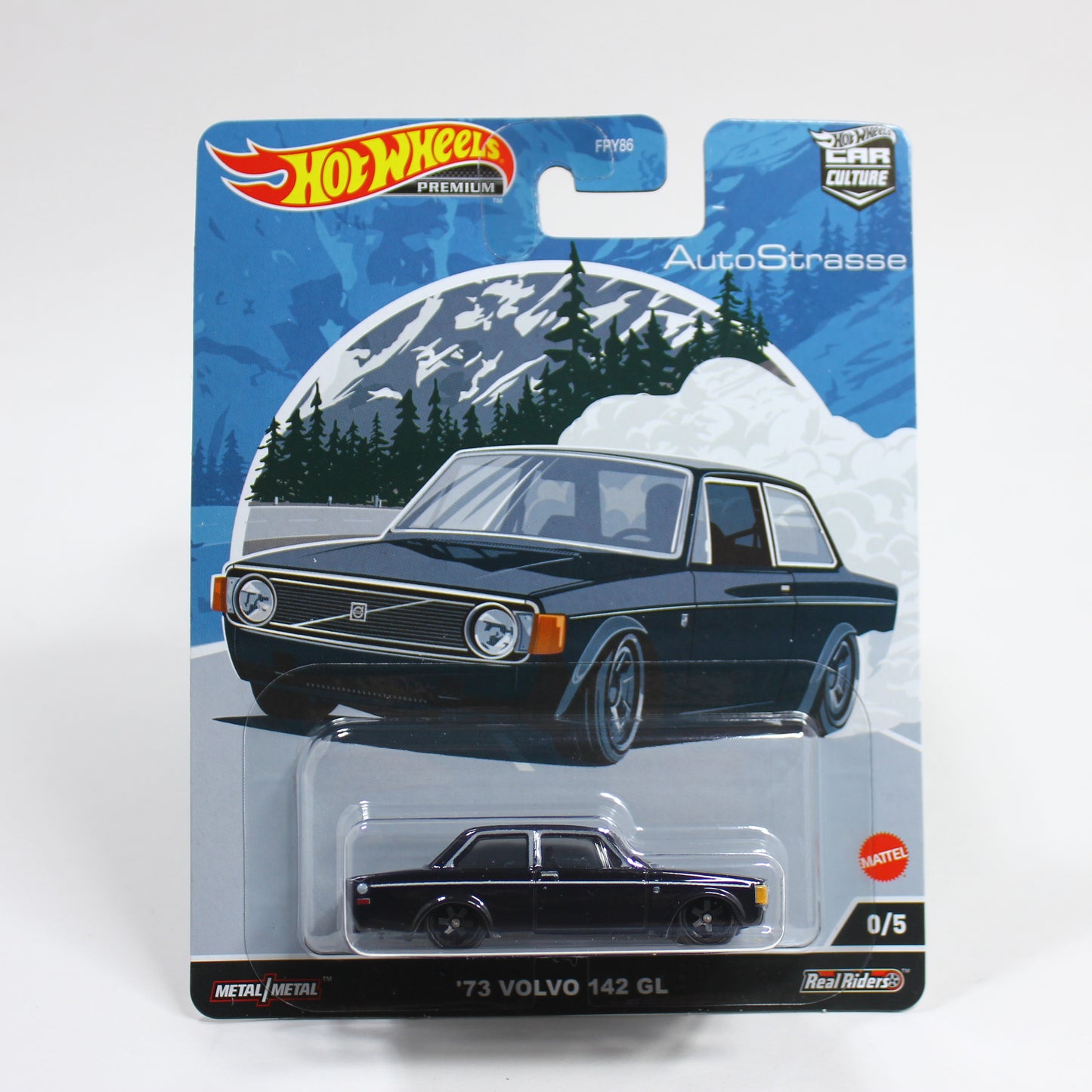 Hot Wheels Premium Car Culture Auto Strasse Chase 0/5 '73 Volvo 142 GL Black