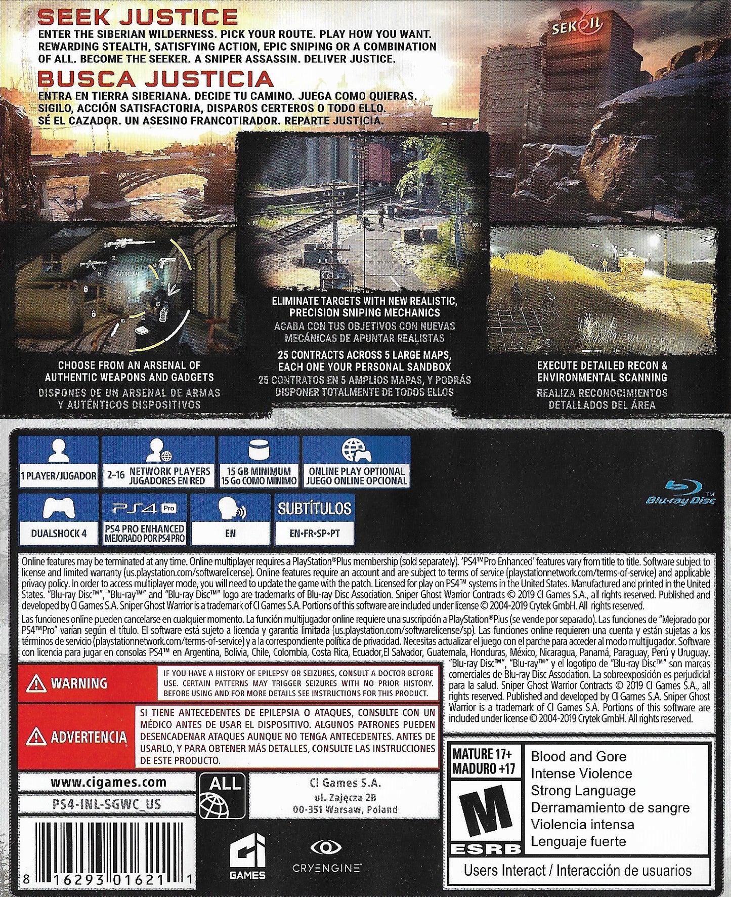 Ps4 Sniper Ghost Warrior Contracts
