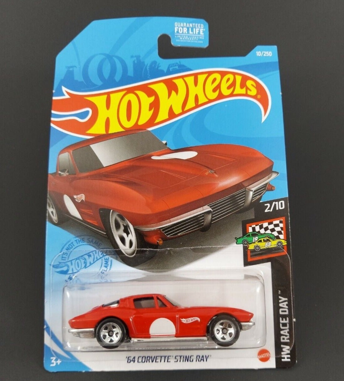 Hot wheels '64 corvette sting ray red #10 HW Race day 2/10