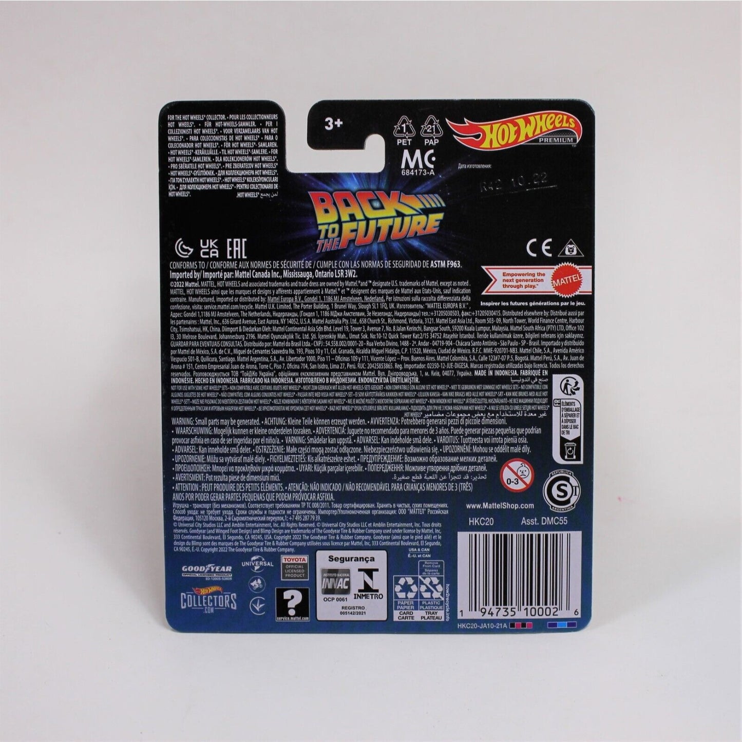 2023 Hot Wheels Premium Back to the Future 1987 Toyota Pickup Truck Real Riders